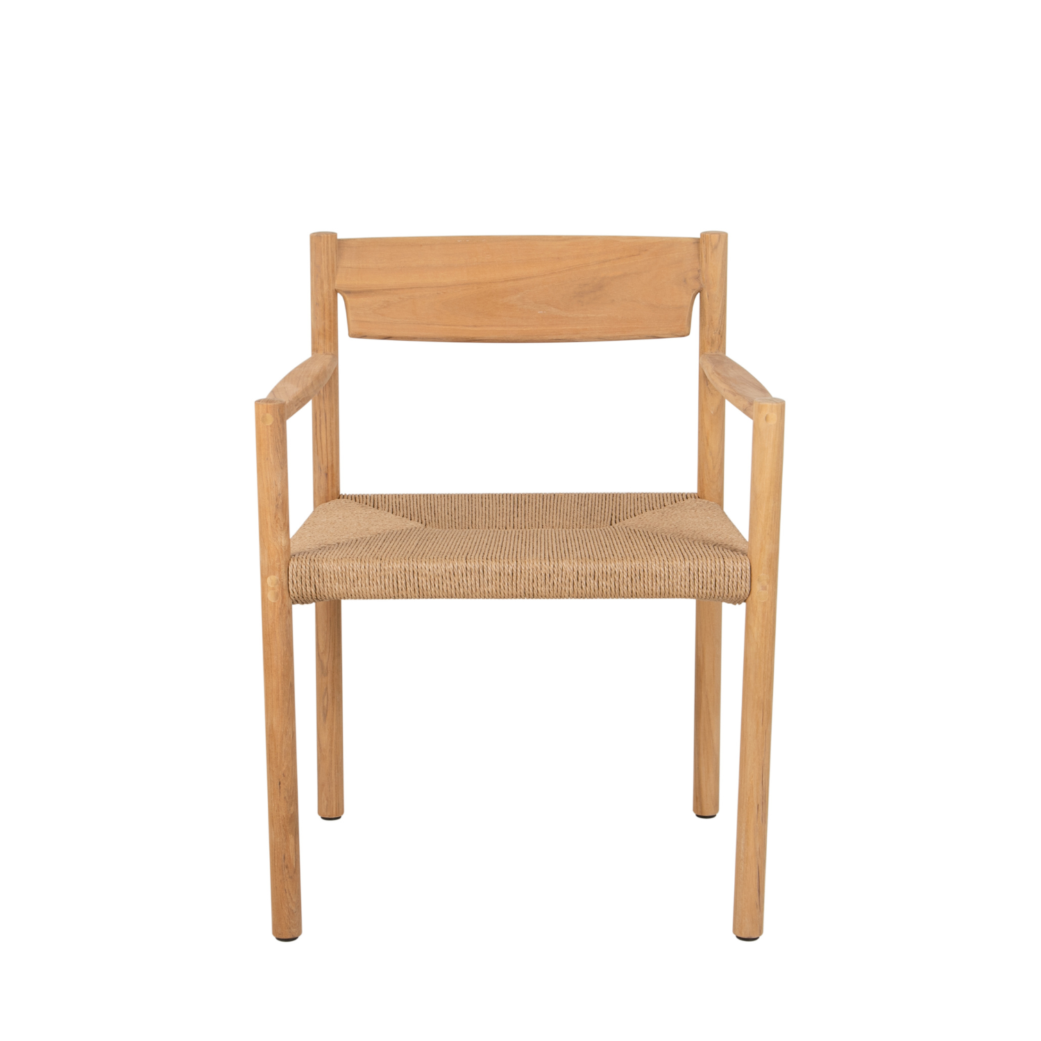 Gravenhurst Teak Dining Arm Chair - Taupe