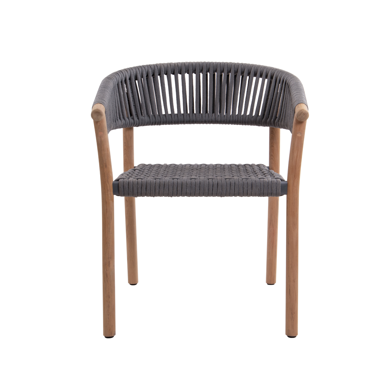 Caledon Wide Rope Dining Chair - Anthracite