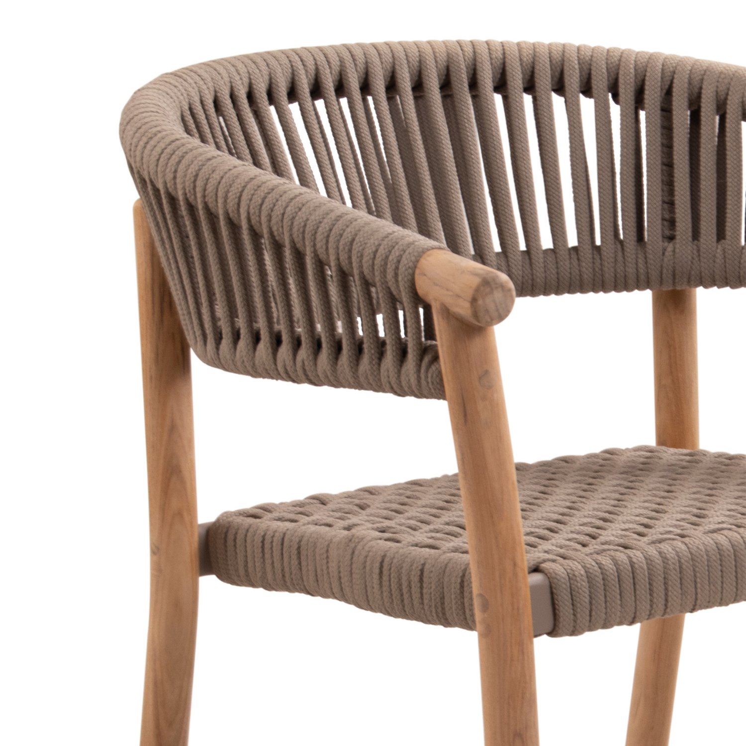 Caledon Wide Rope Dining Chair - Seaside Sand