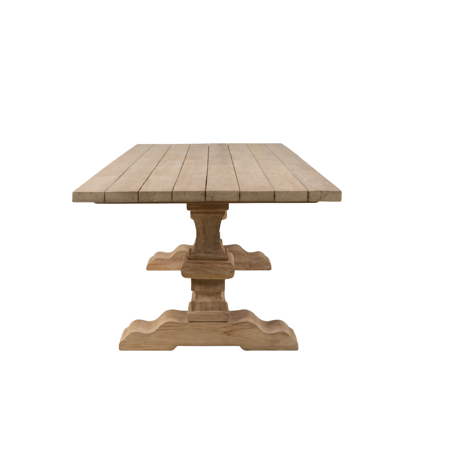 Mirabel 96" Teak Slat Dining Table