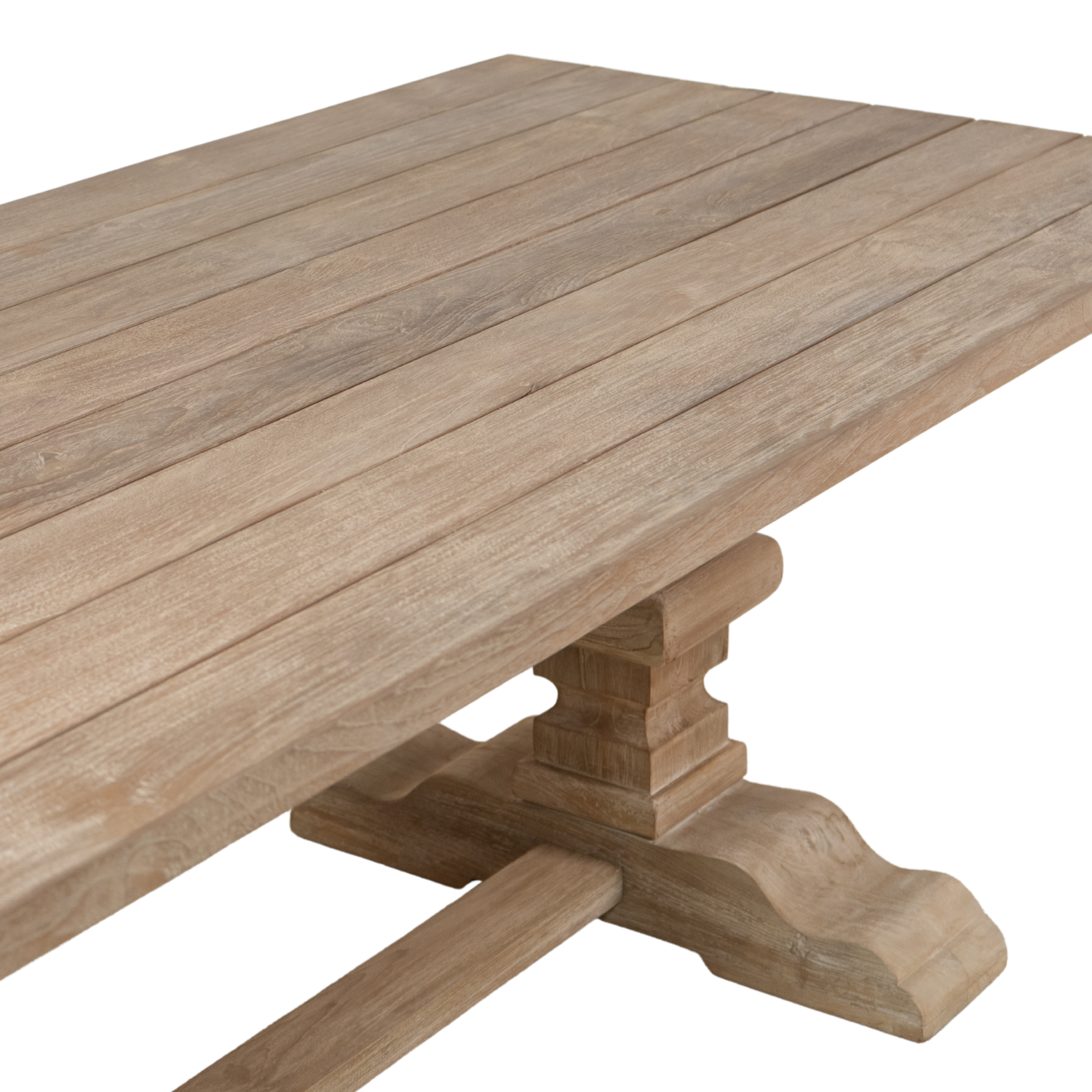 Mirabel 96" Teak Slat Dining Table