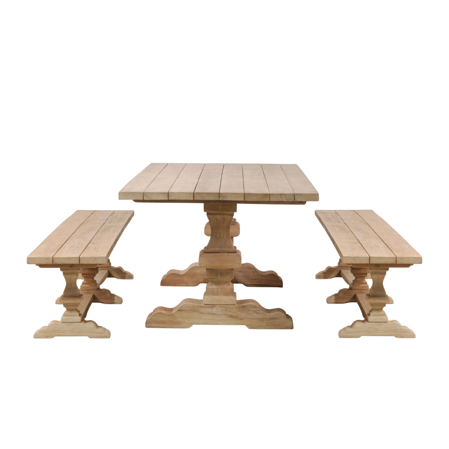 Mirabel 96" Teak Slat Dining Table