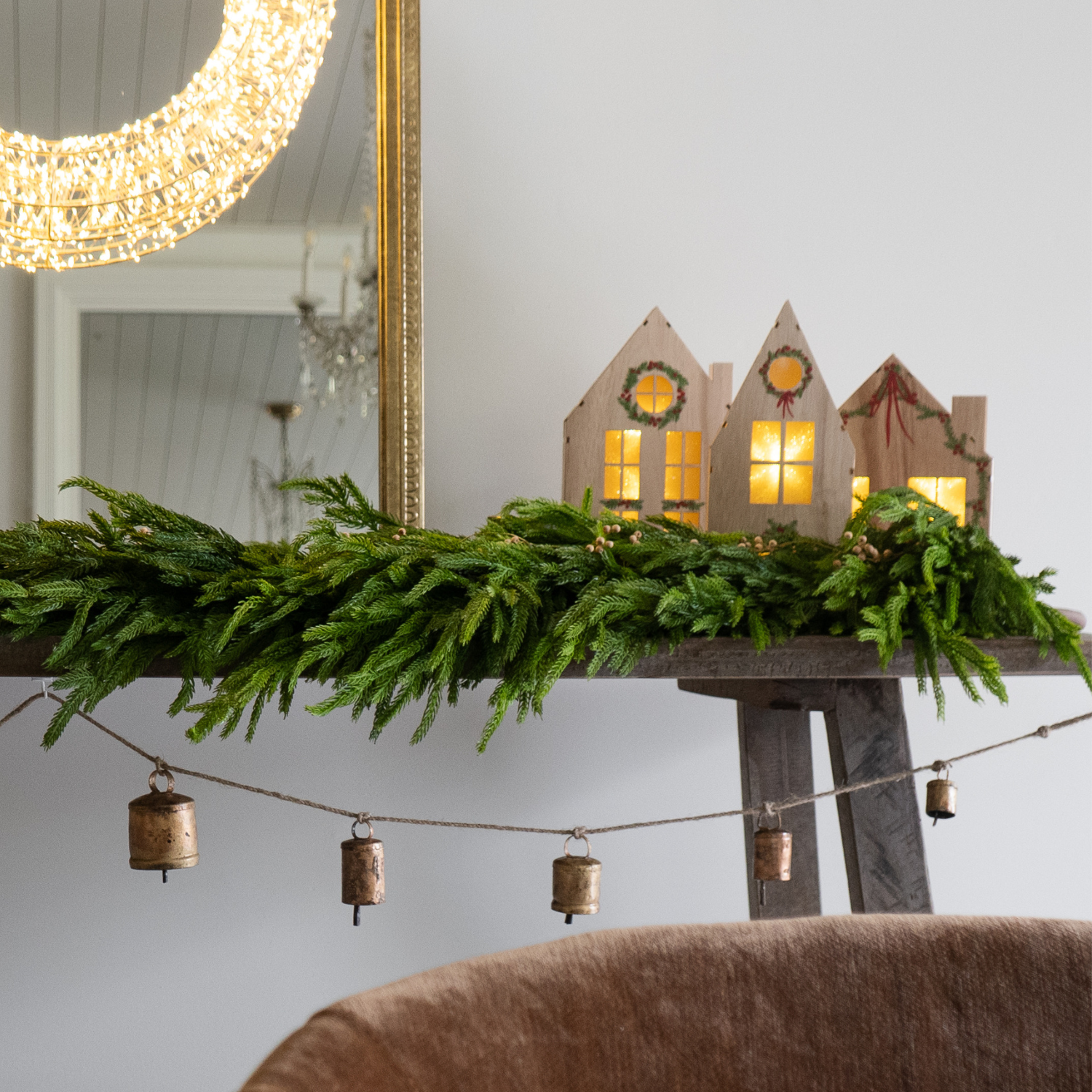 Artificial 52" Fresh Touch Norfolk Pine Garland