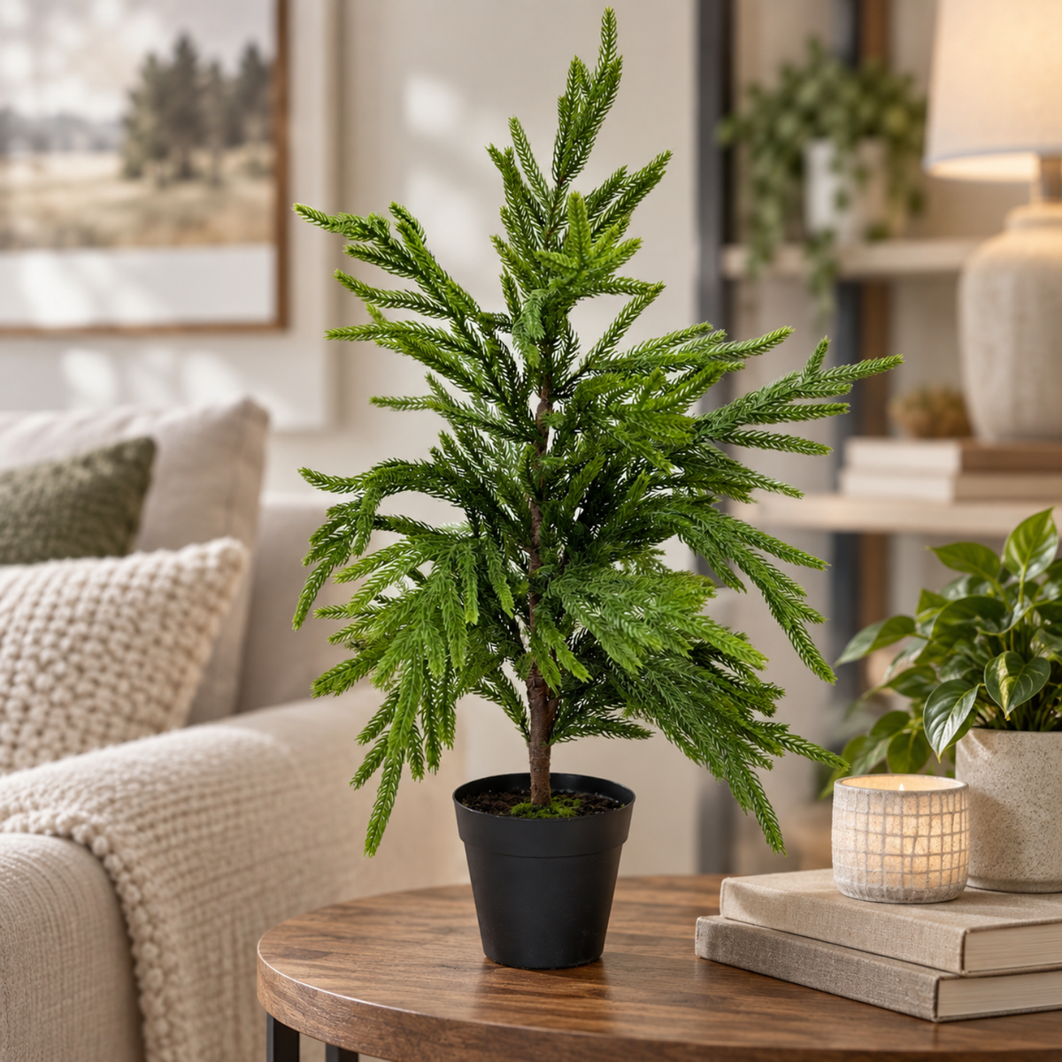 Artificial Fresh Touch 2ft Potted Norfolk Pine Tree