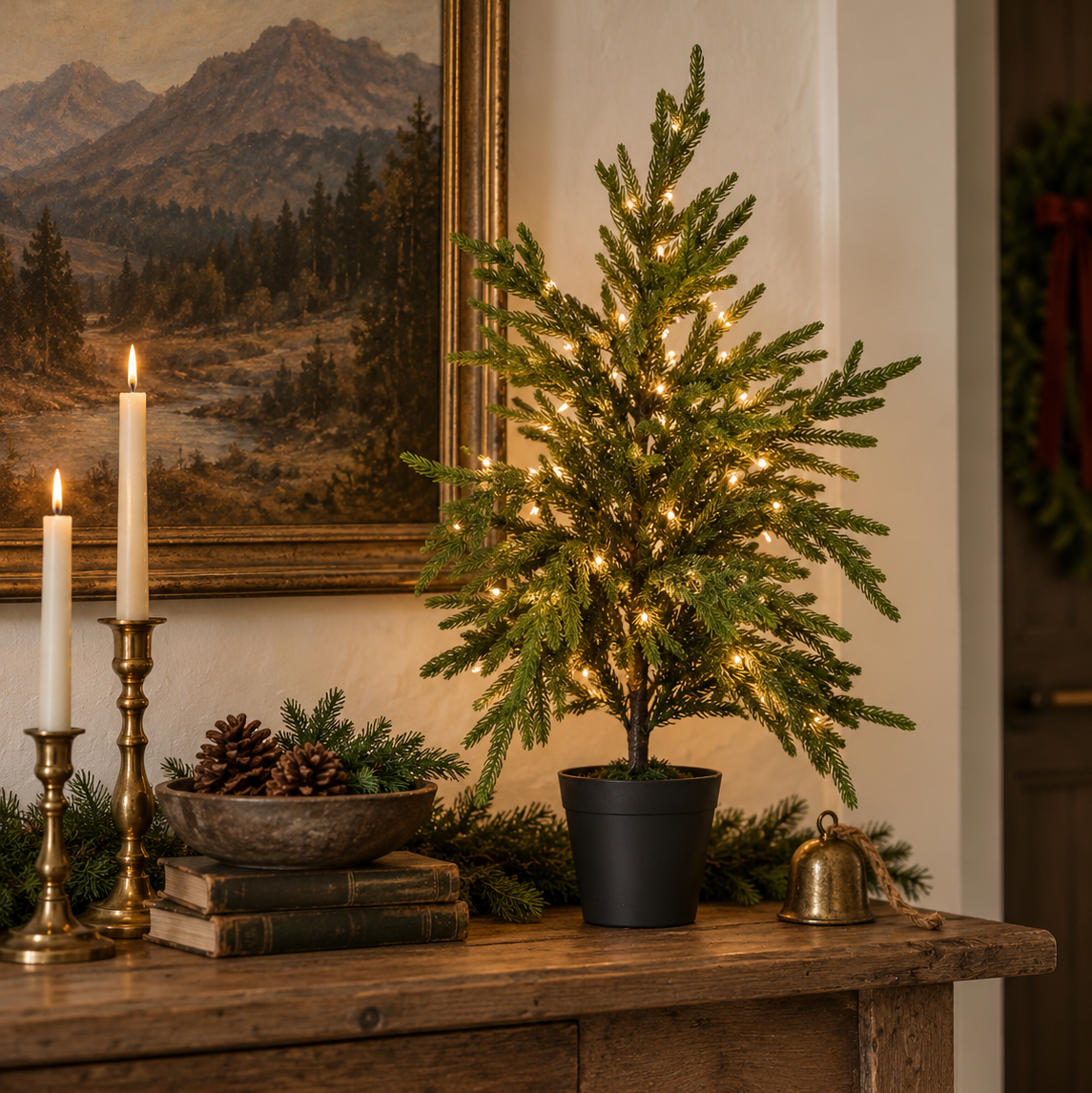 Artificial Fresh Touch 2ft Potted Norfolk Pine Tree