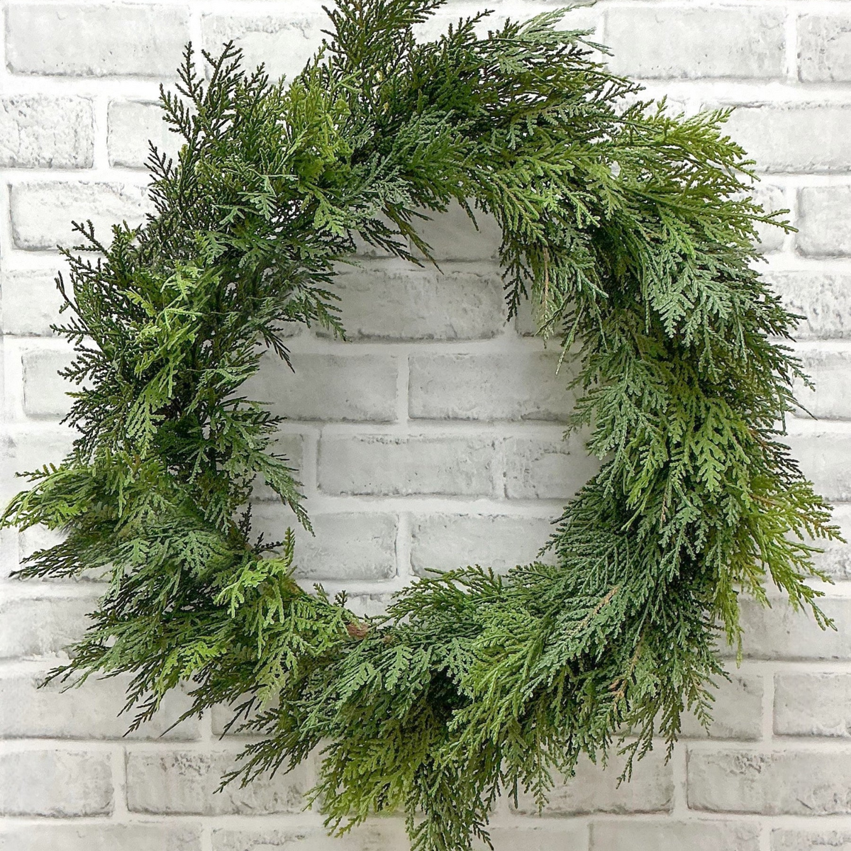 Artificial Fresh-Touch 36" Cedar Wreath