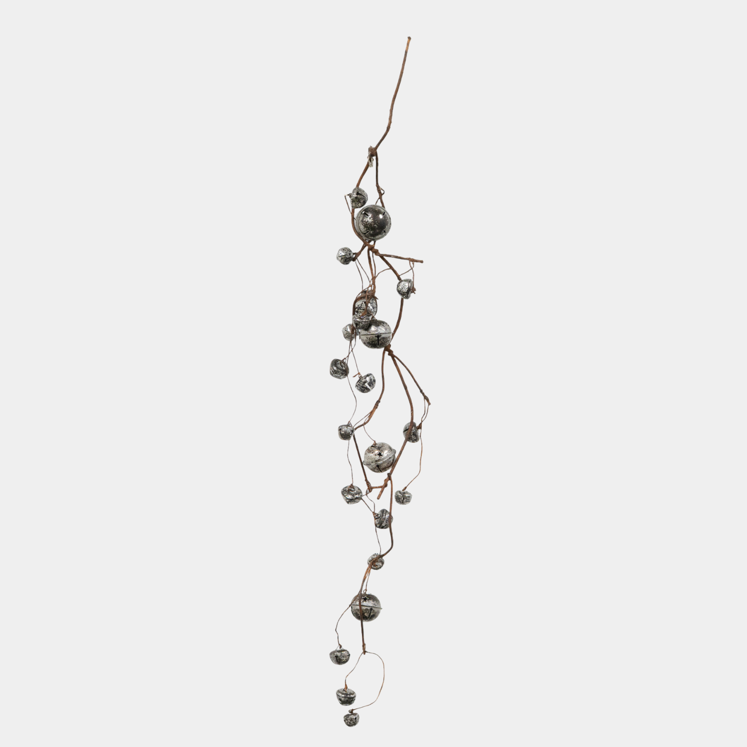 Jingle Bell 31" Garland - Pewter