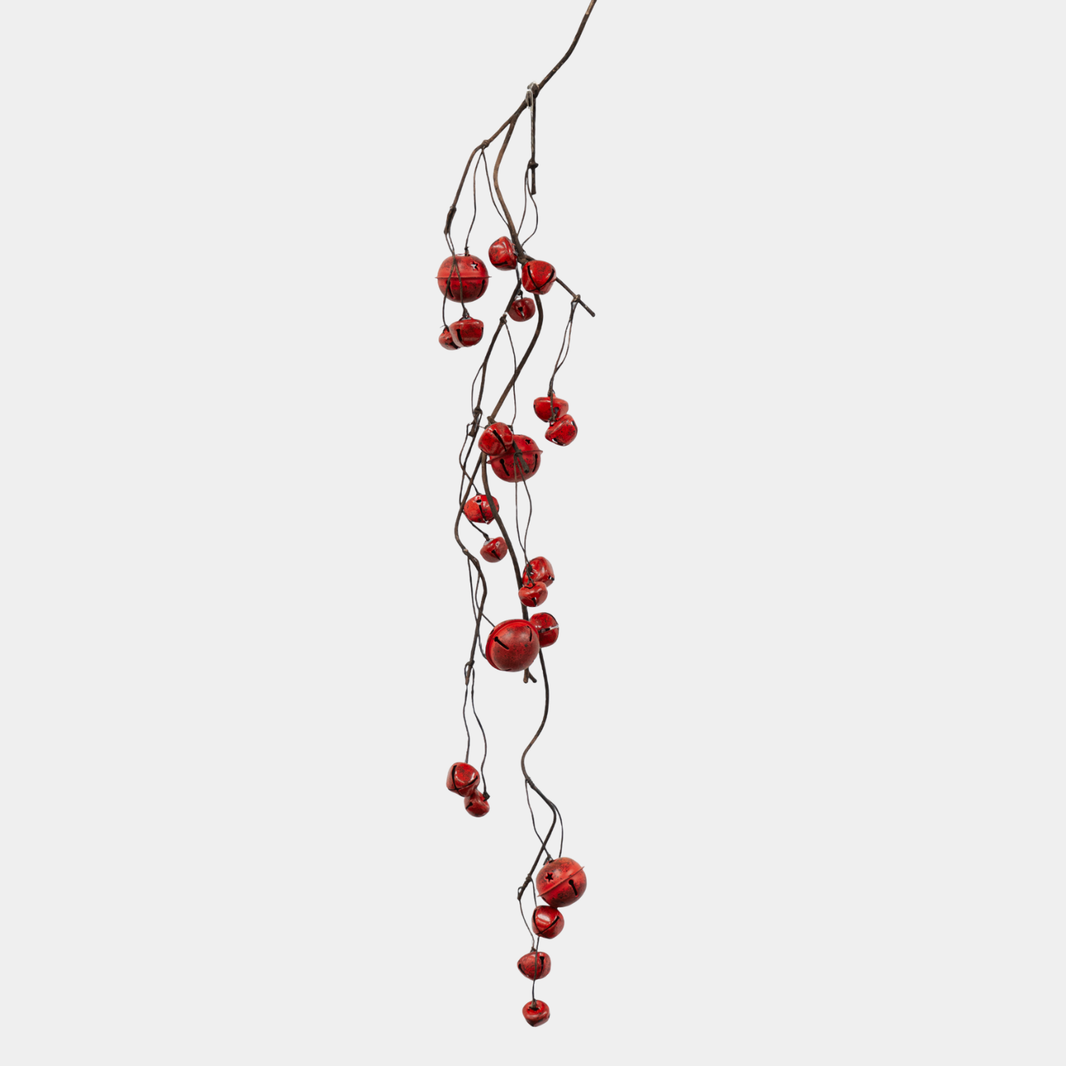 Jingle Bell 31" Garland - Red