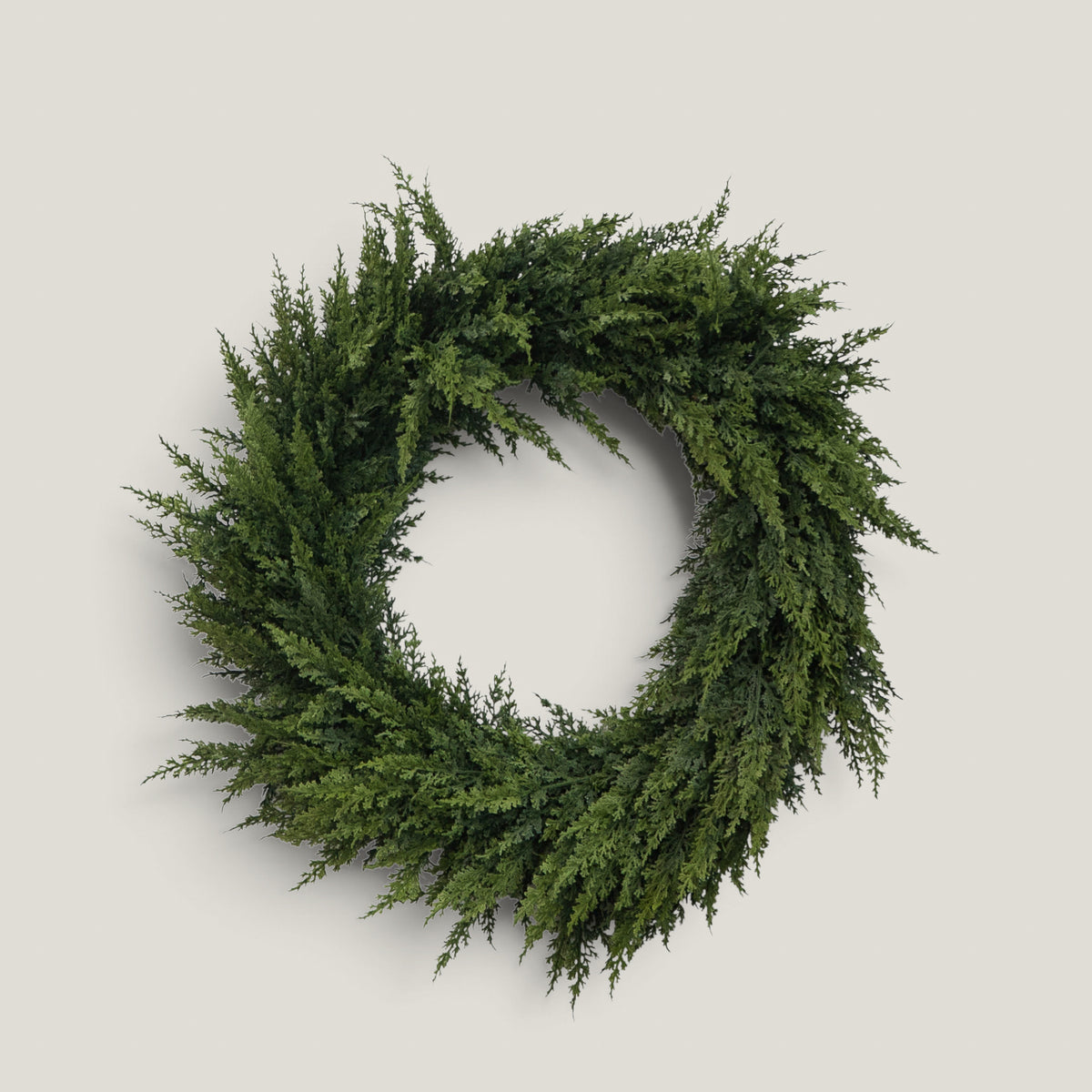 Artificial 29" Fresh Touch Cedar Wreath