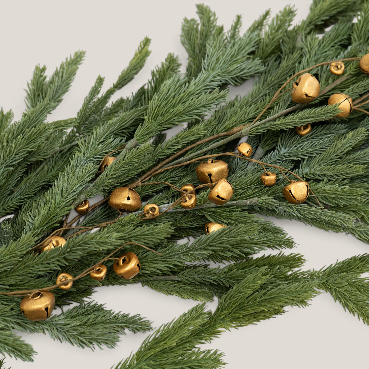 Golden Bells 5ft Holiday Garland