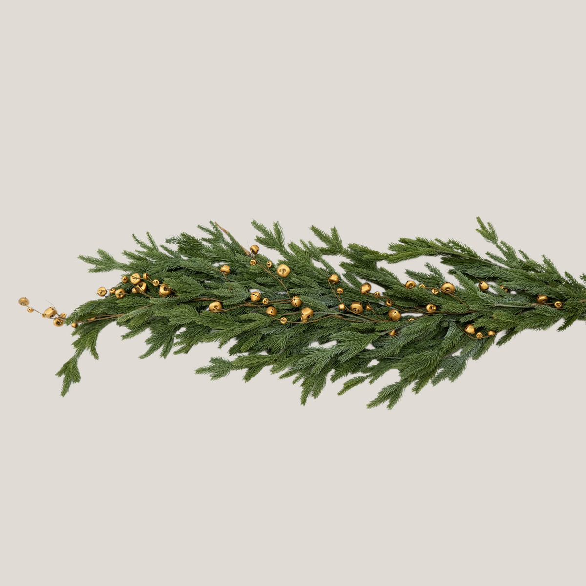 Golden Bells 5ft Holiday Garland