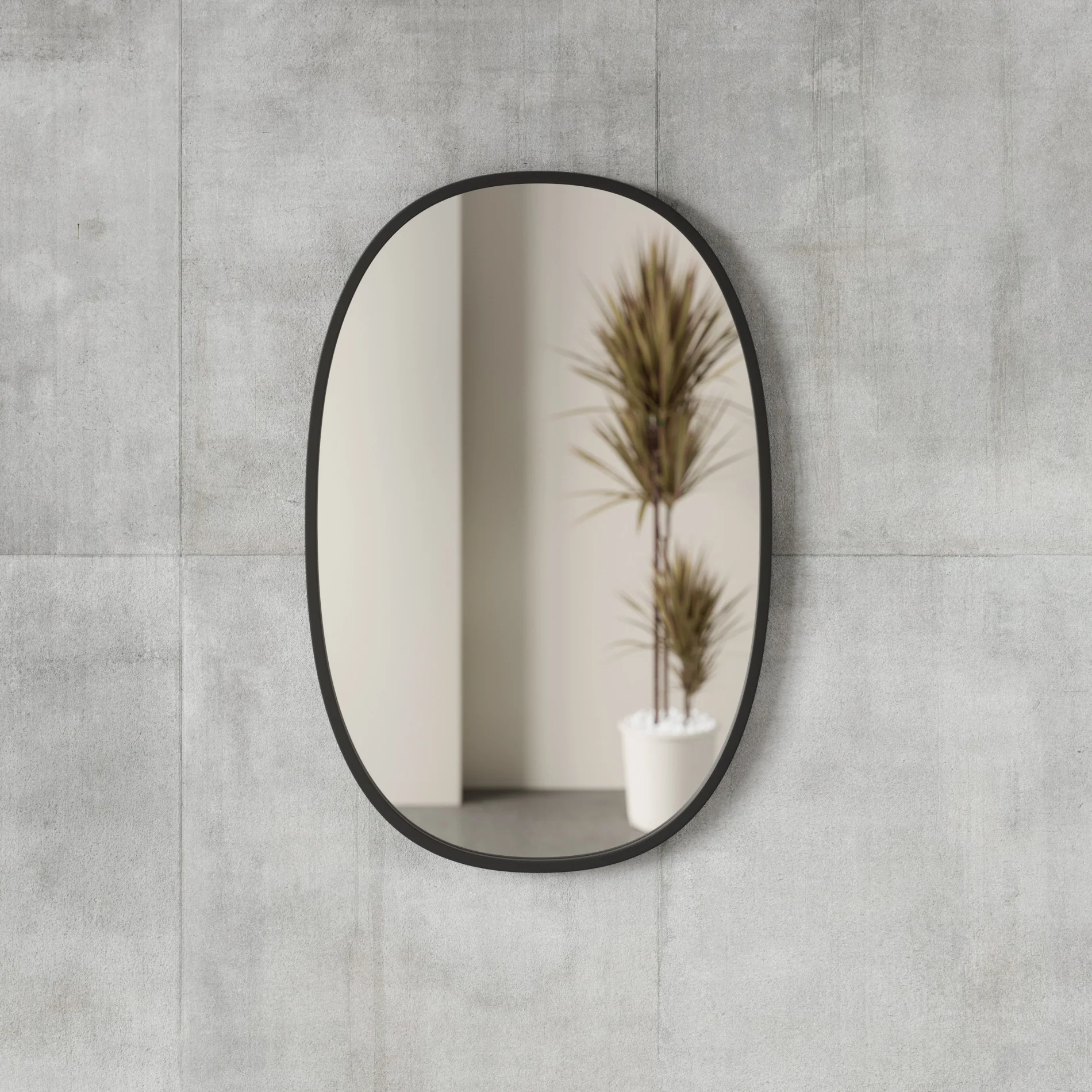 Arc Oval Black Mirror