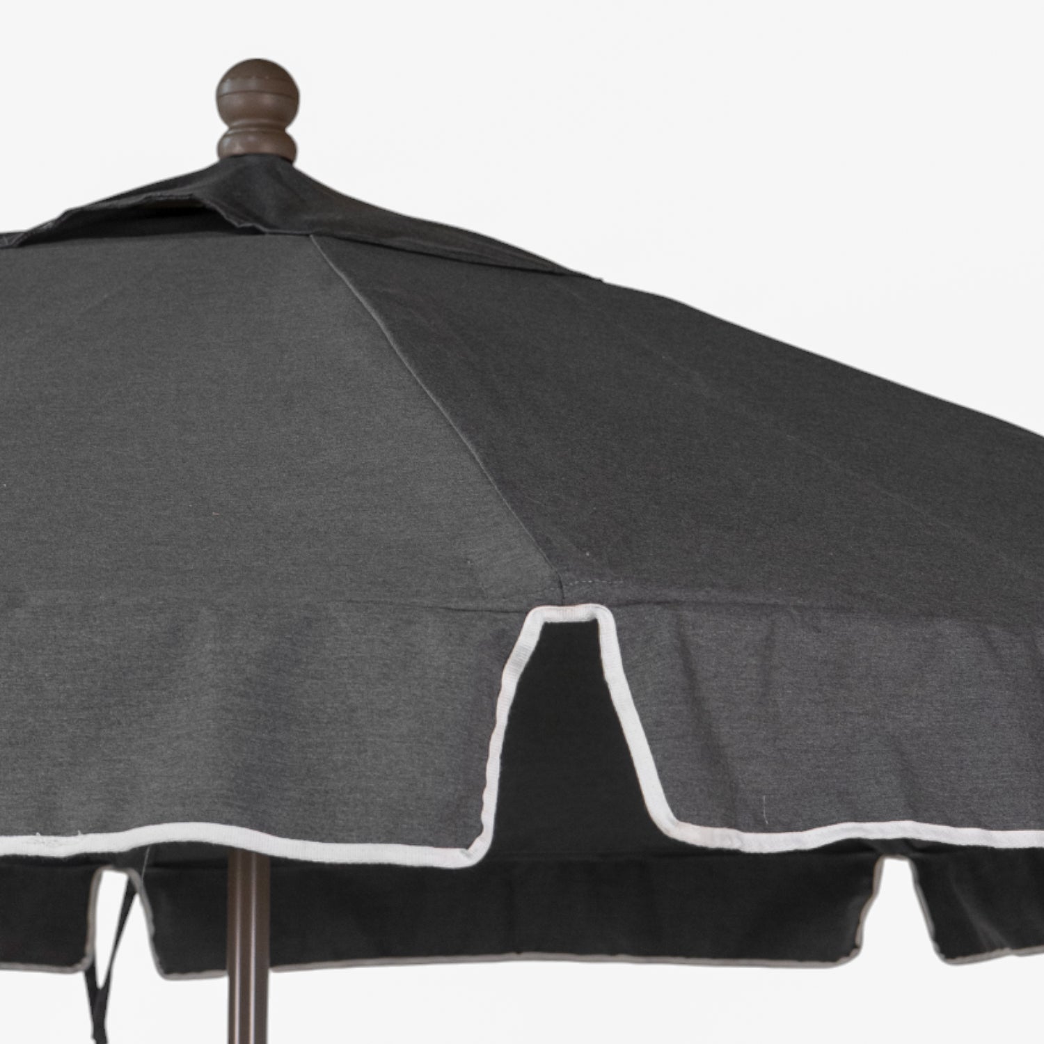 9' Octagon Auto Tilt Market Umbrella w/ Valance - Pebble Grey