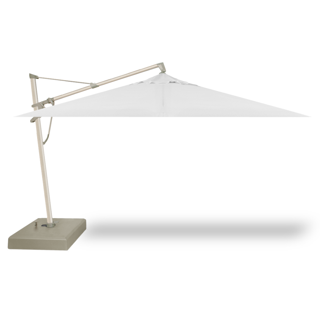 10' x 13' Rectangular AKZ PLUS Cantilever Umbrella - Oak Frame