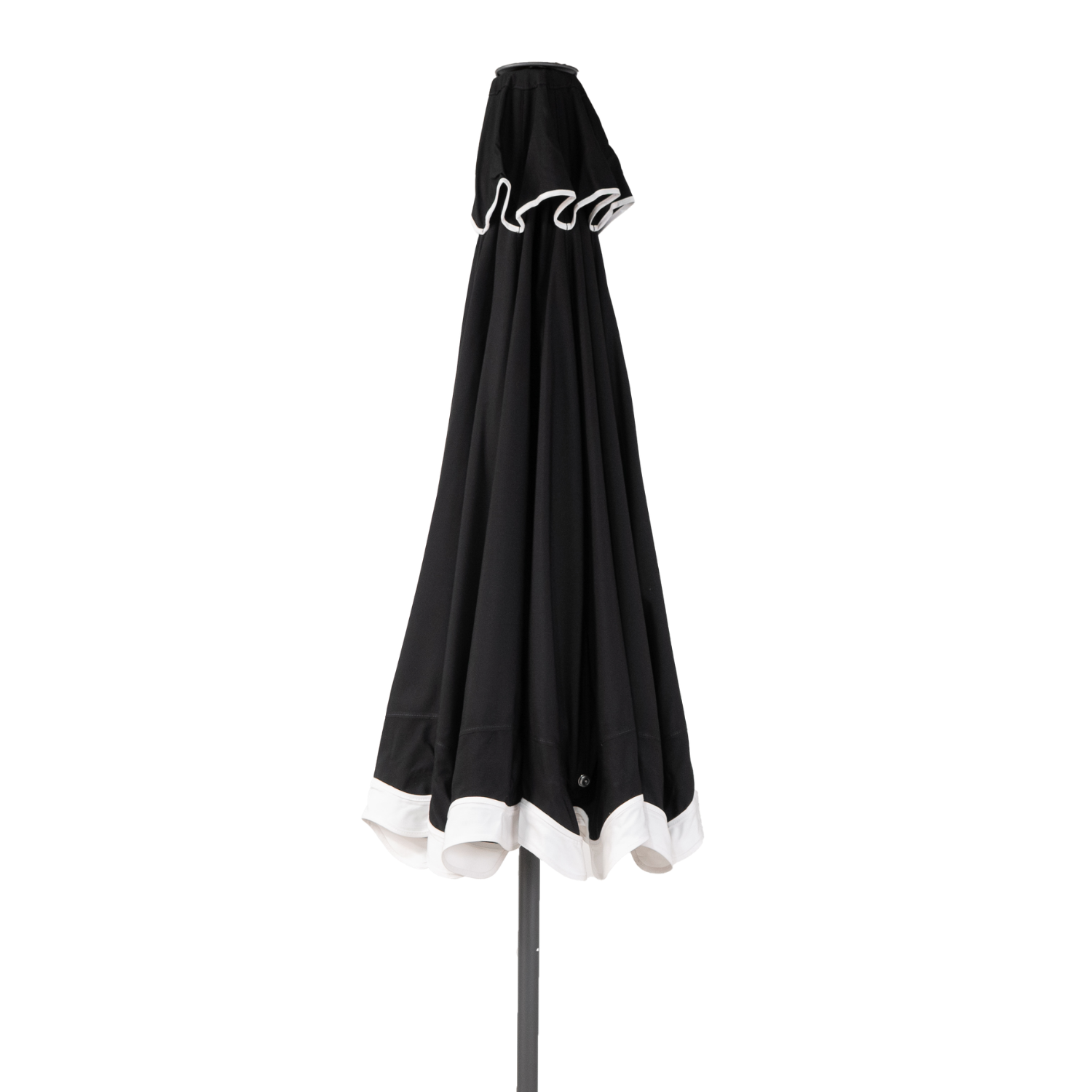 Libra 8' Octagon Market Umbrella with Wave Valance - Graphite Frame
