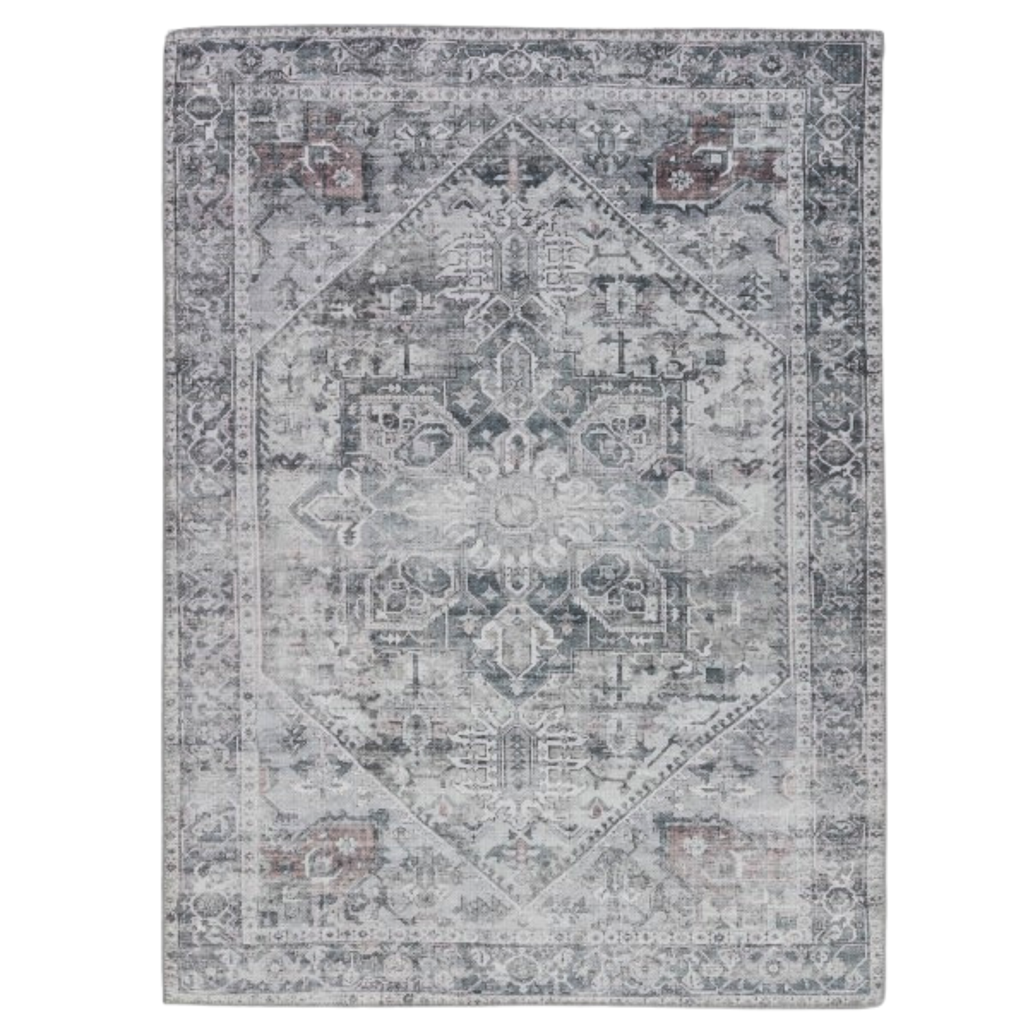 Aura Grey Washable Rug