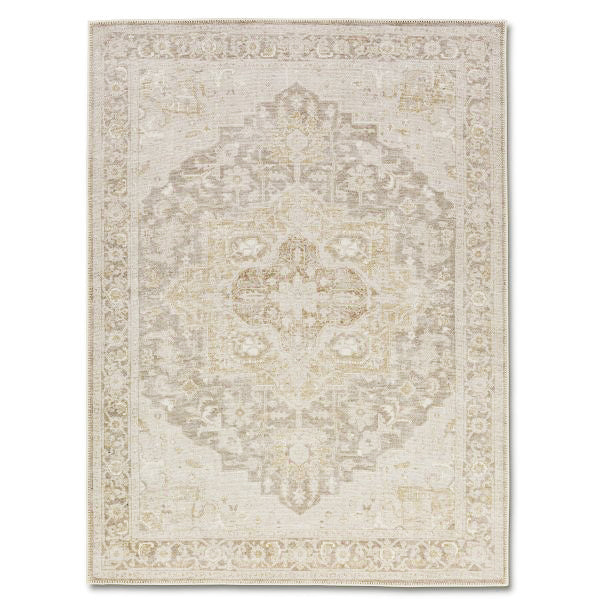Aura Beige/Gold Washable Rug