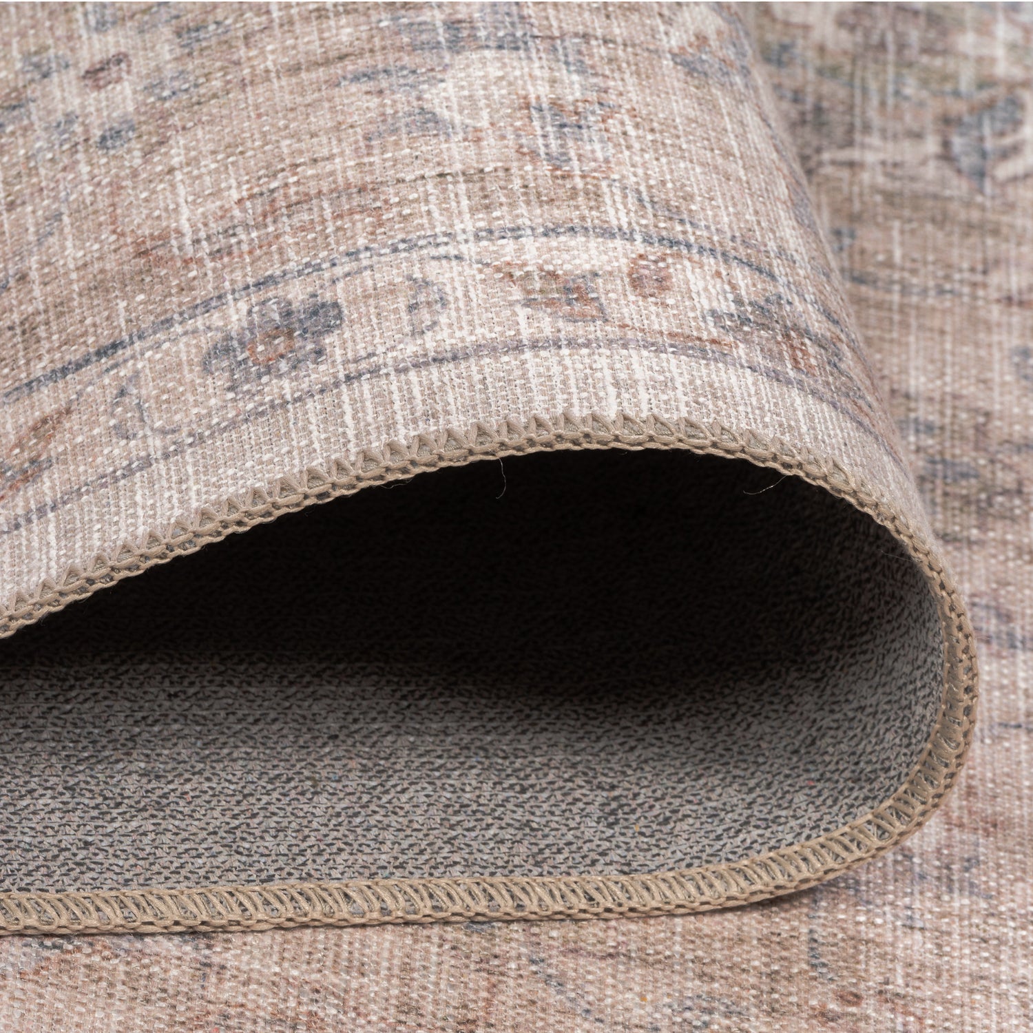Distressed Provence Multi/Blue/Brown Washable Rug