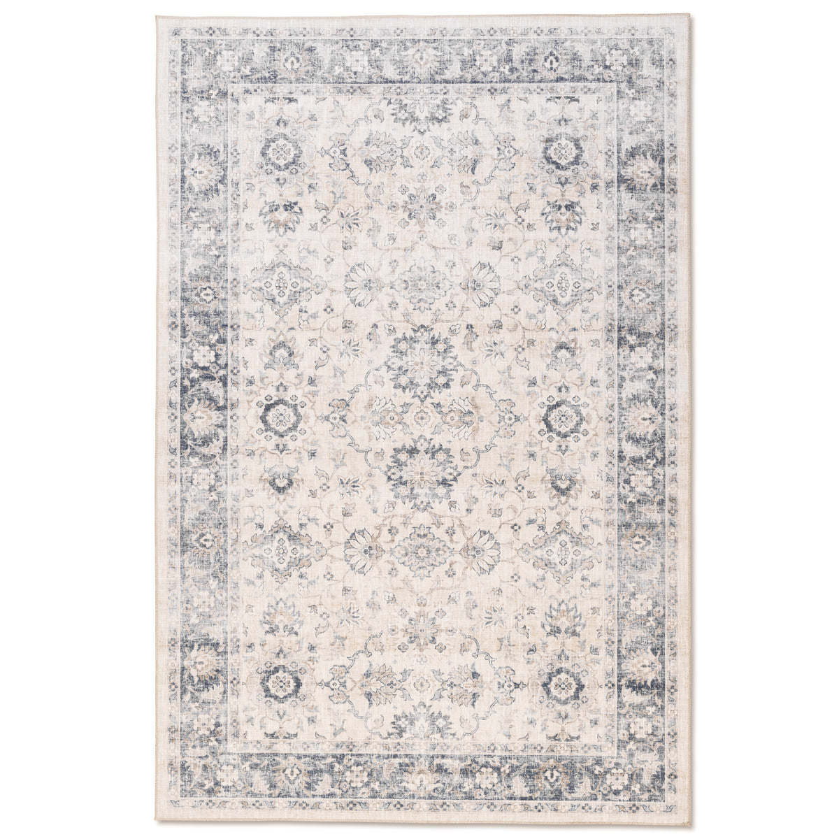 Distressed Willow Multi/Blue Washable Rug