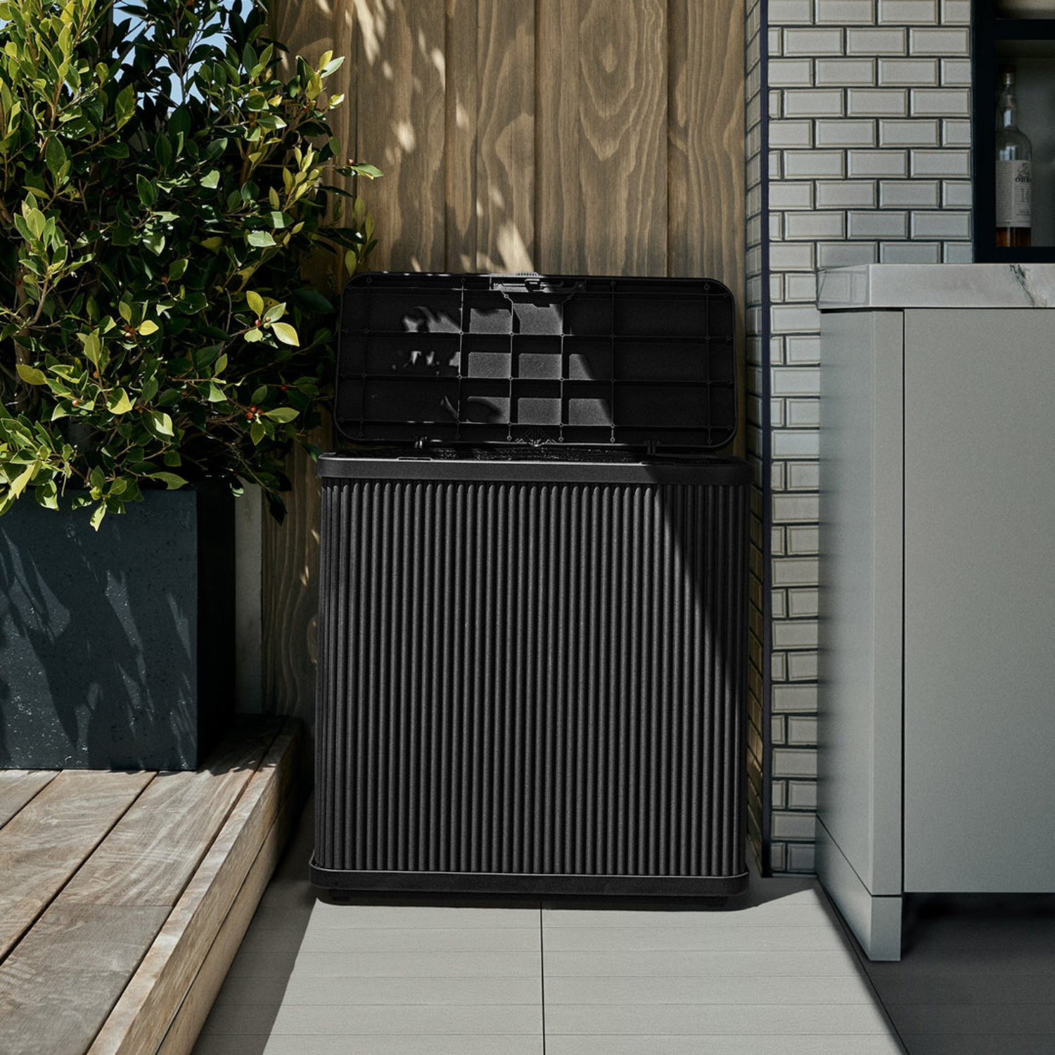 Outdoor Modular Dual Waste Bin