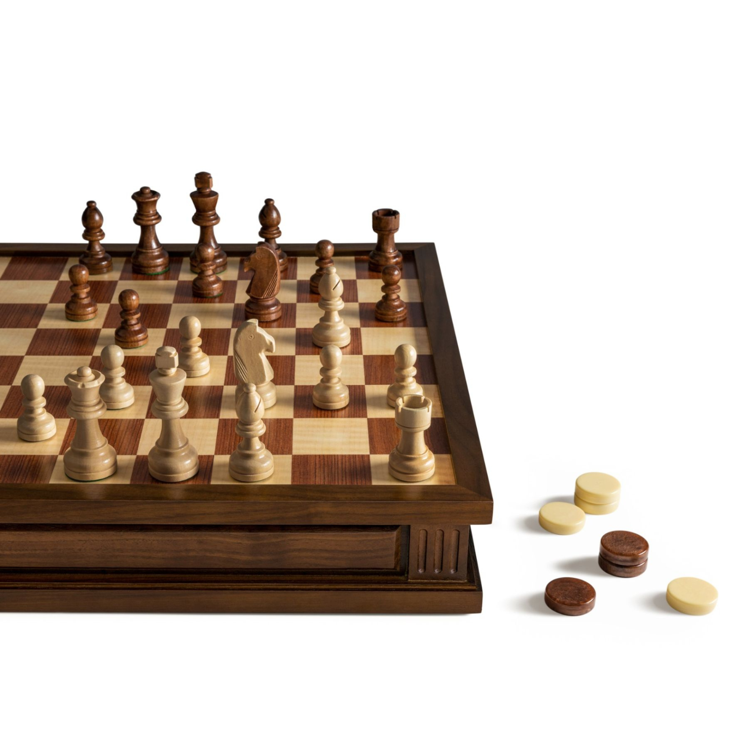Chess 7-in-1 Walnut Game Board Set