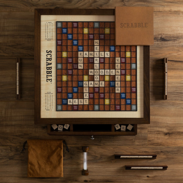 Scrabble Heirloom Rotating Board Game