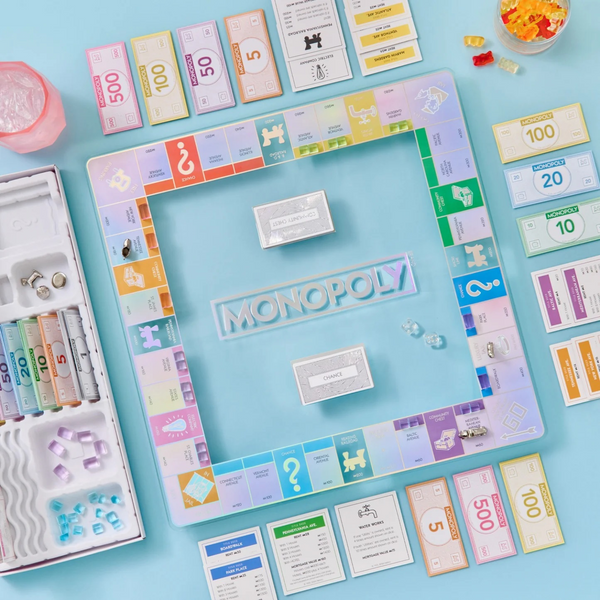 Monopoly Prism Glass Board Game