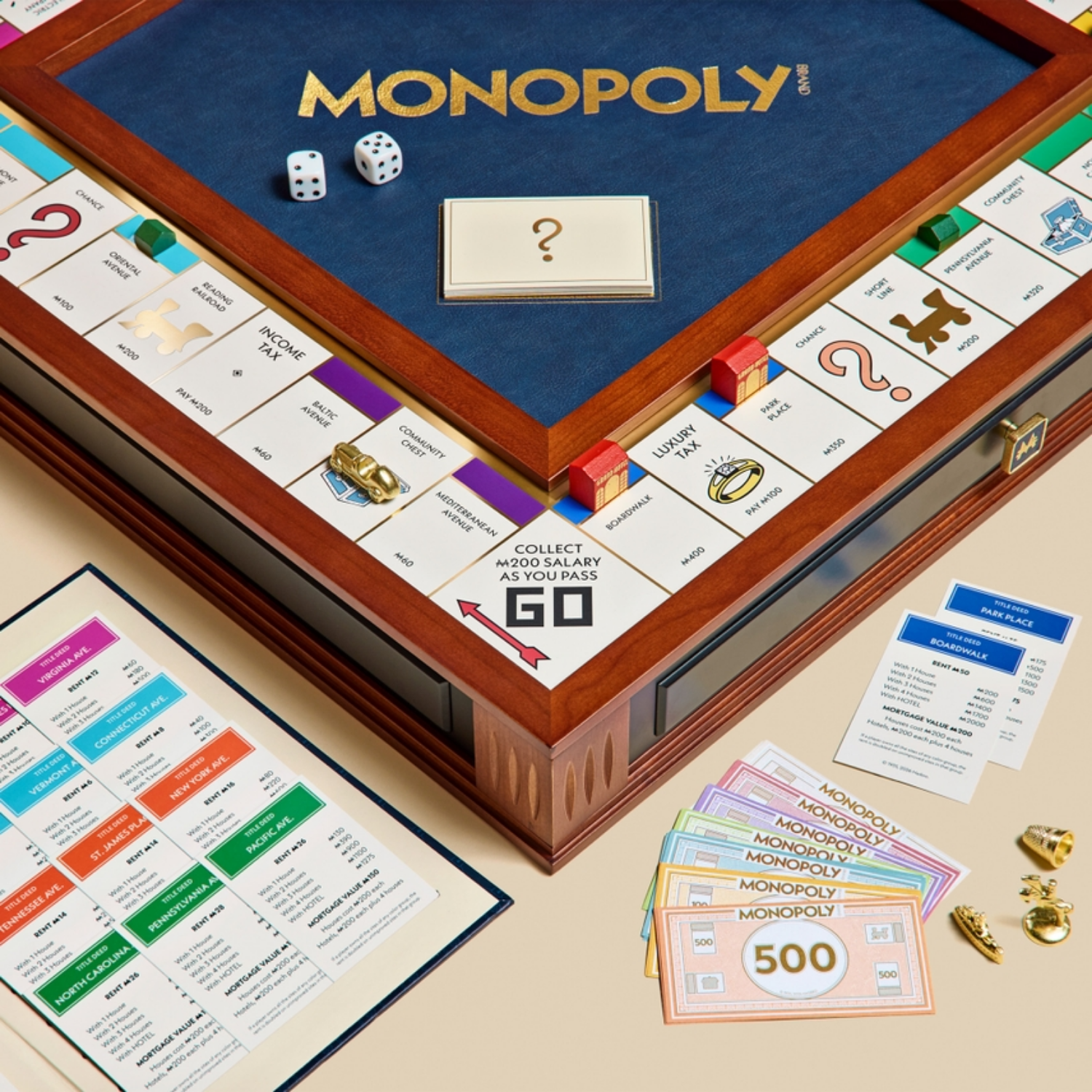 Monopoly Legacy Wood Cabinet Board Game