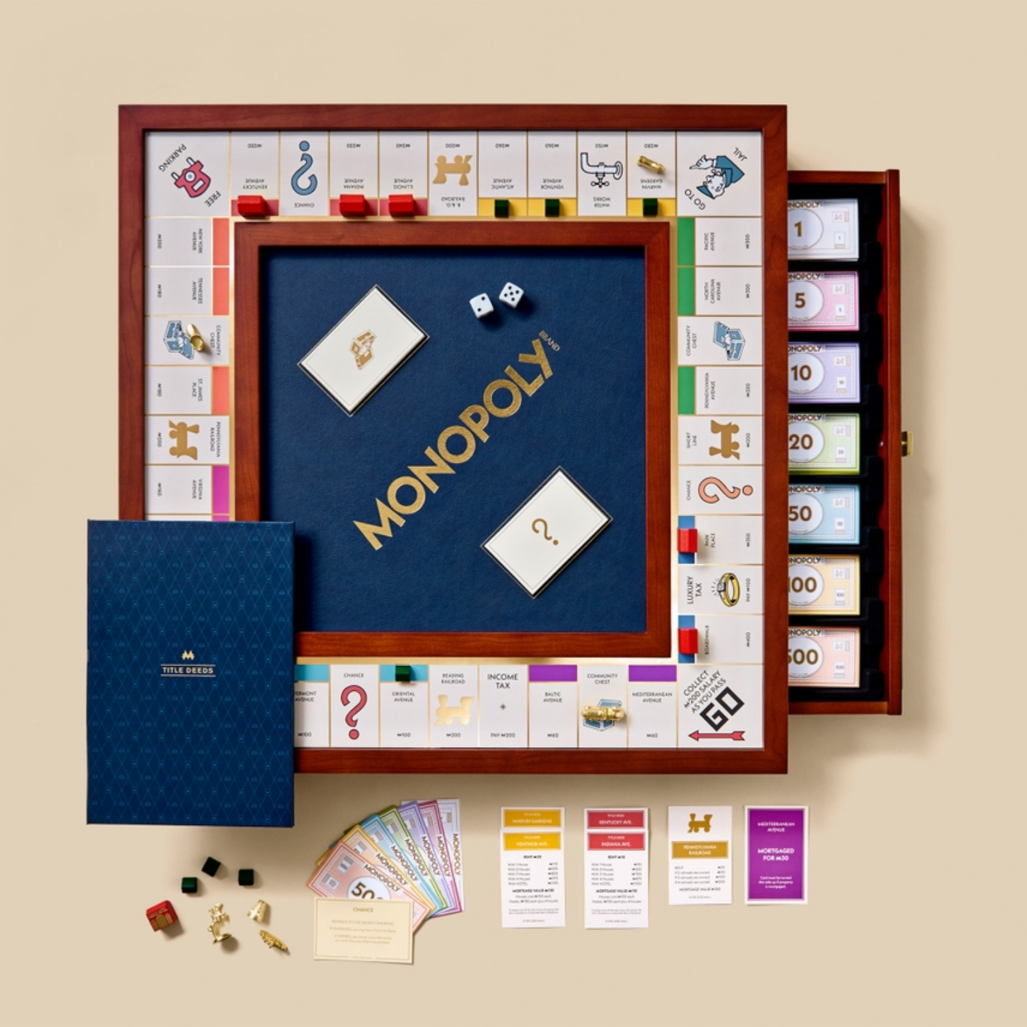 Monopoly Legacy Wood Cabinet Board Game