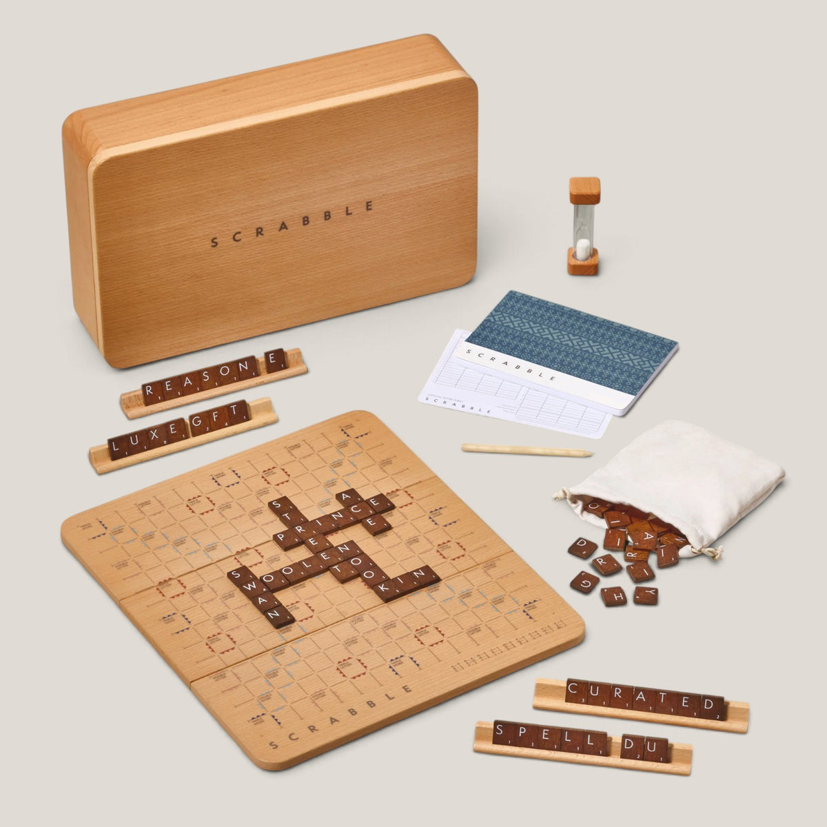 Scrabble Nordic Wood Board Game