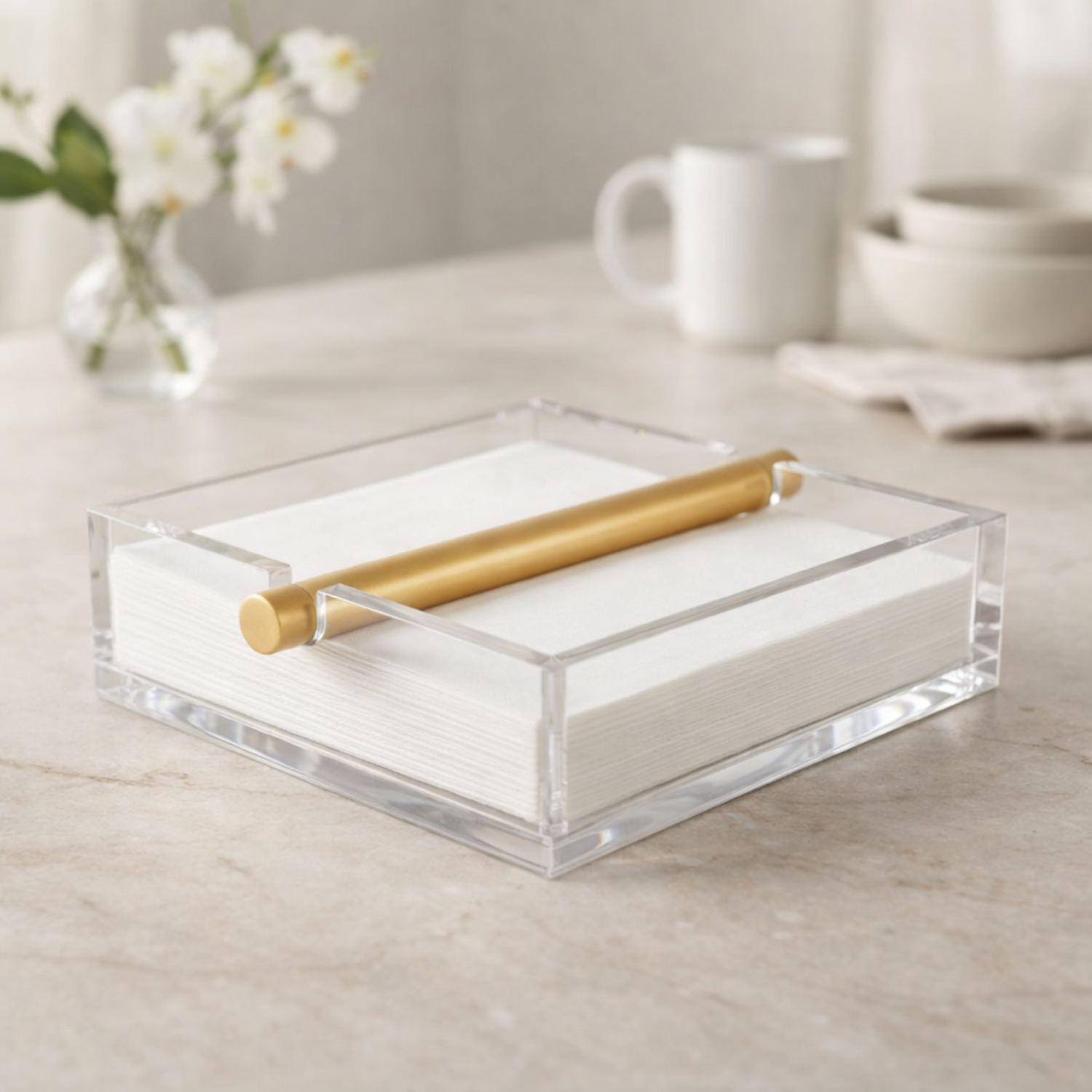 Napkin Holder- Gold