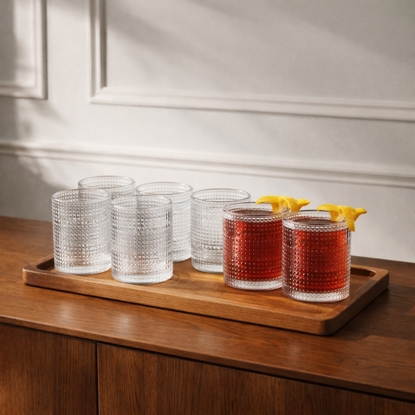 Acrylic Hobnail Lowball 10oz Cup (Set of 6)
