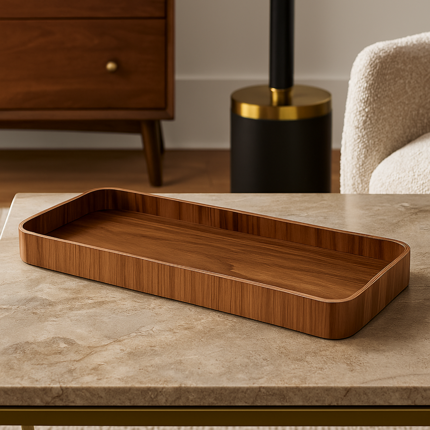 Walnut Appetizer Serving Tray