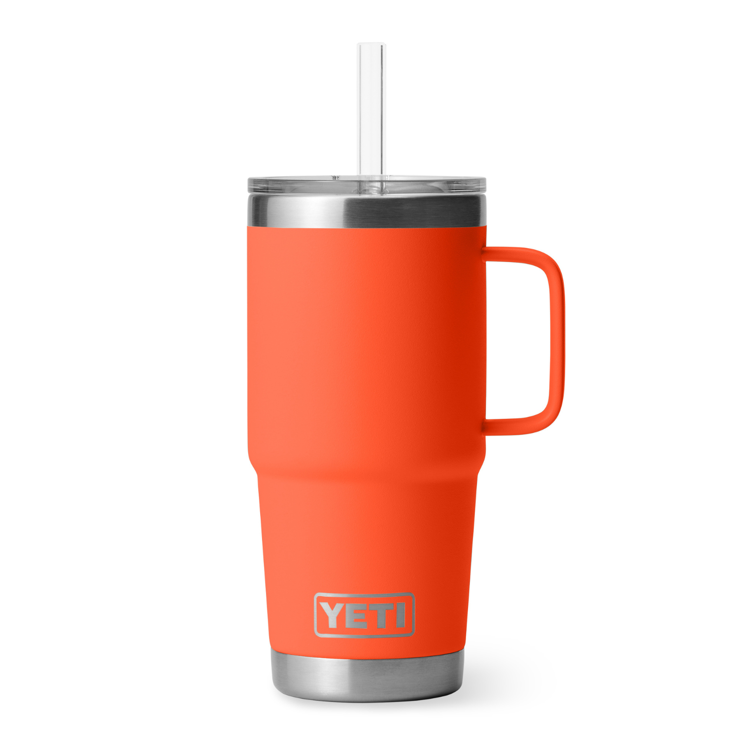 Yeti 25oz Rambler w/Straw - Papaya