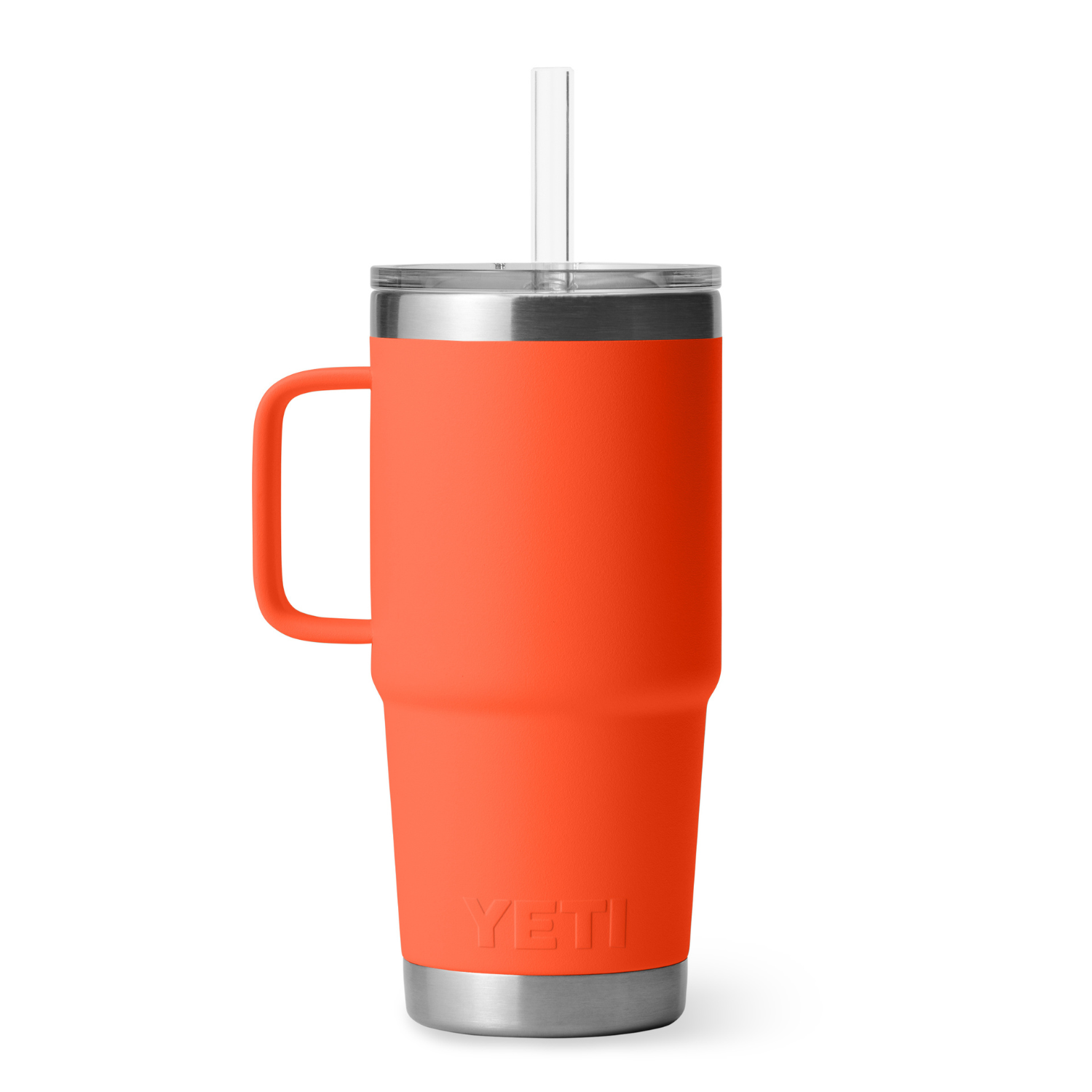 Yeti 25oz Rambler w/Straw - Papaya