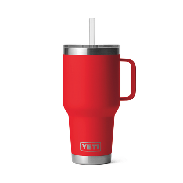 Yeti 35oz Rambler w/Straw - Rescue Red