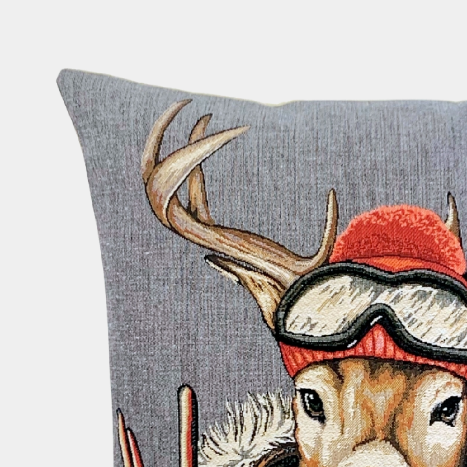 Woven Alpine Stag Toss Pillow