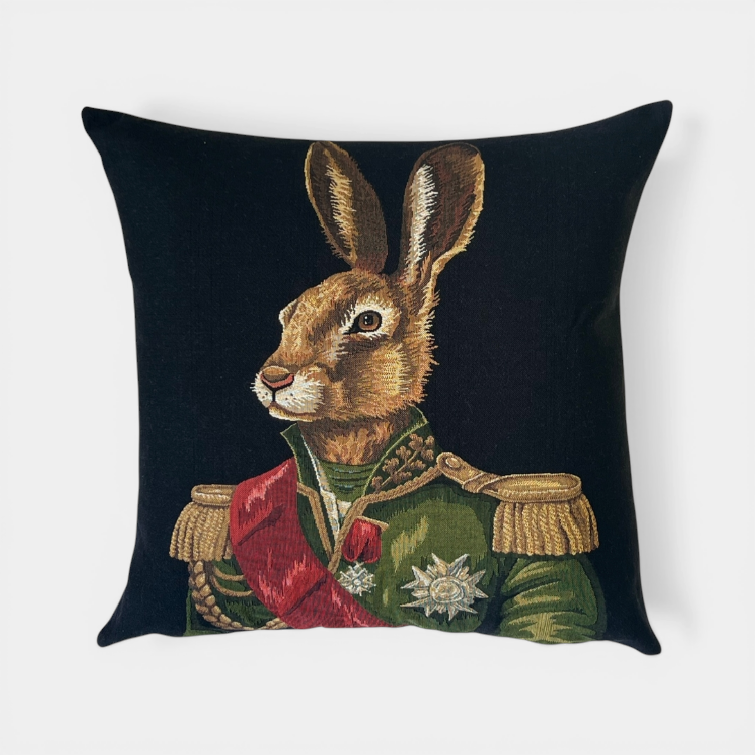 Woven Noble Hare Toss Pillow