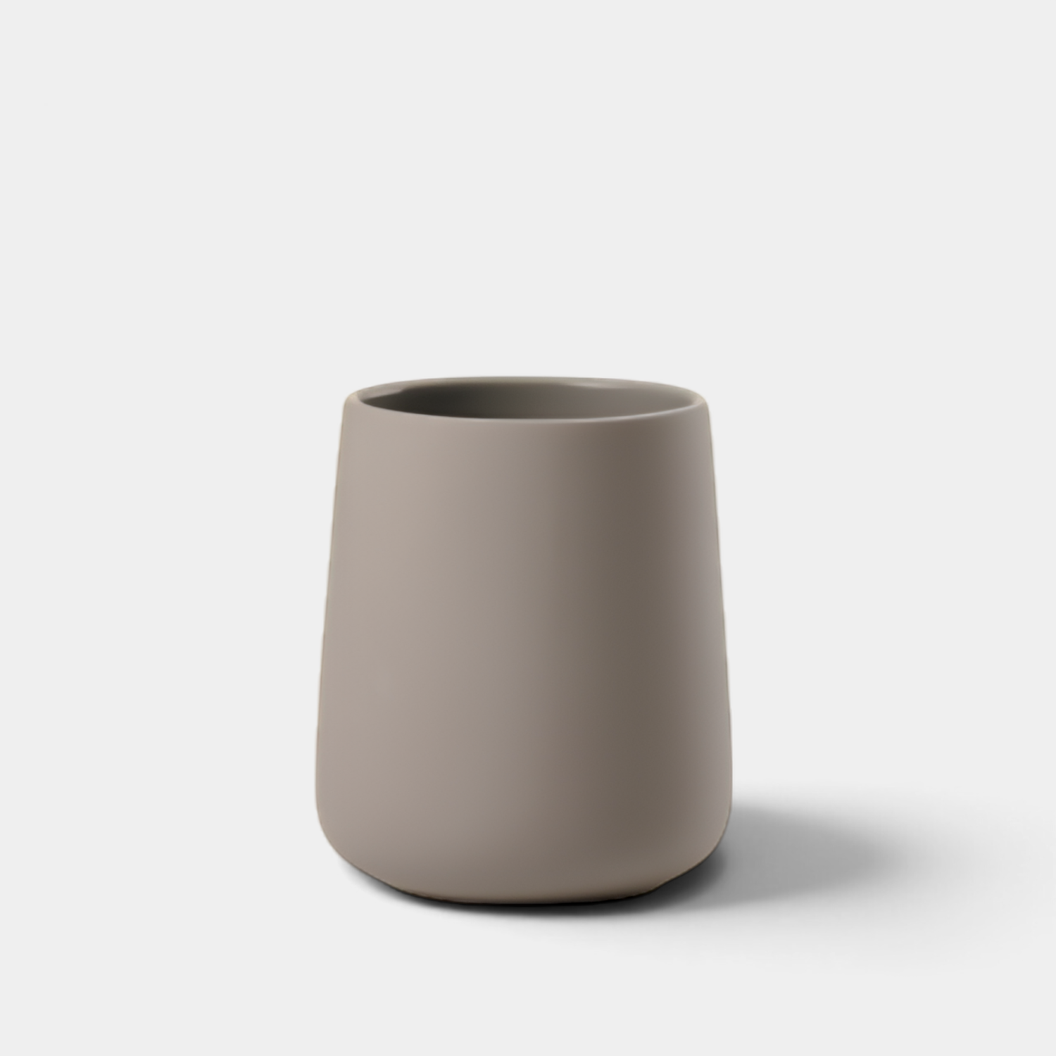 Oresund Soft-Touch Stoneware Toothbrush Holder - Taupe