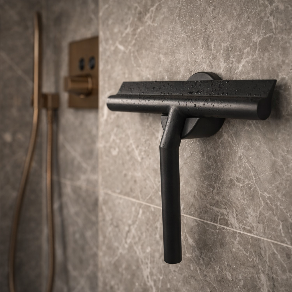 Black Silicone Shower Wiper