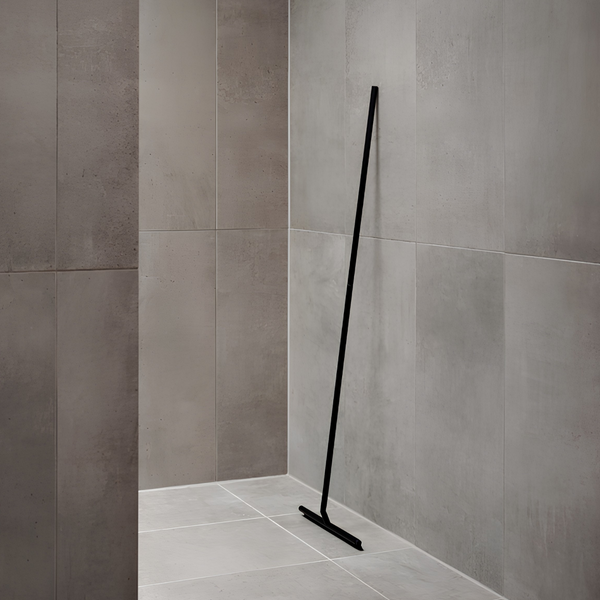 Orn Black Silicone Long Handle Shower Wiper