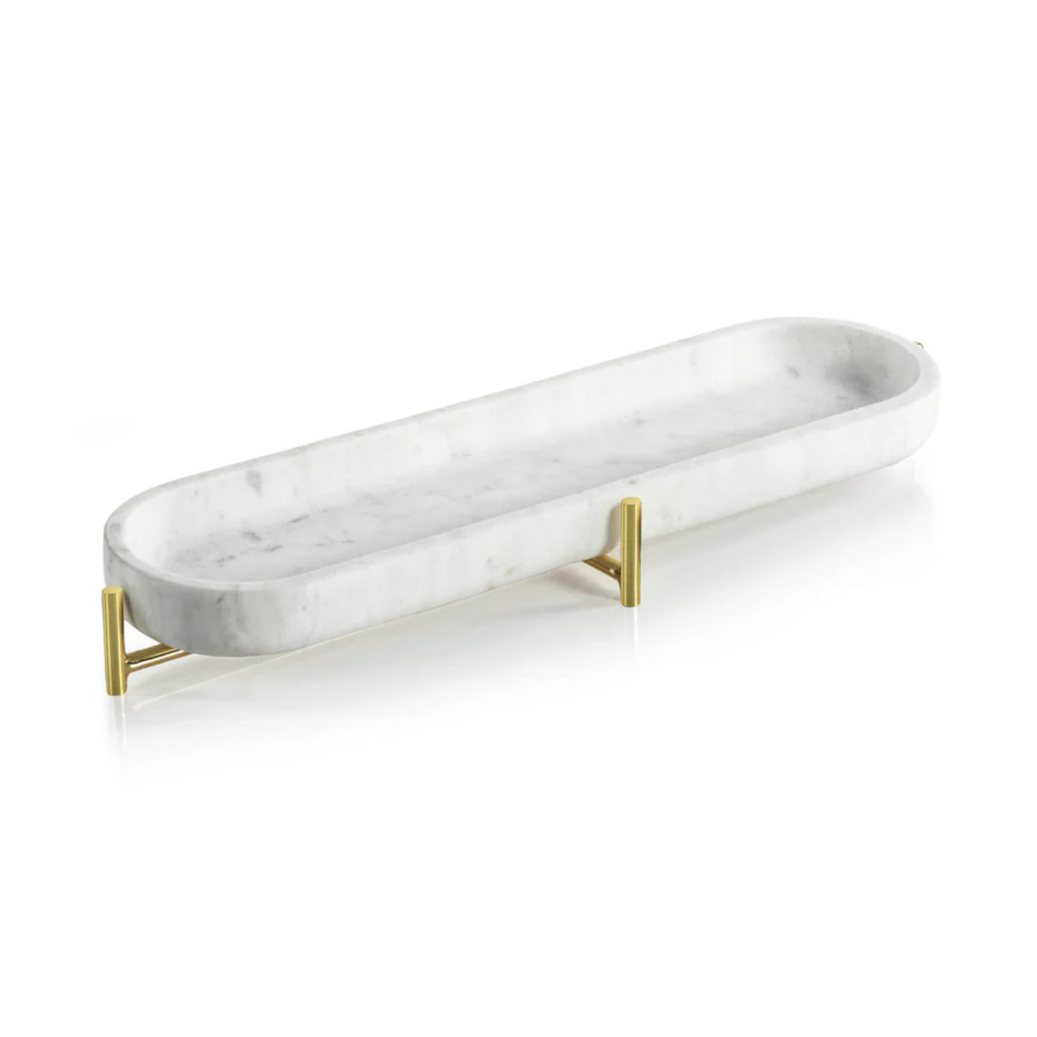 Narrow Marble Tray w/ Stand