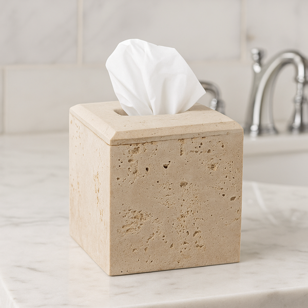 Travertine Marble Tissue Box