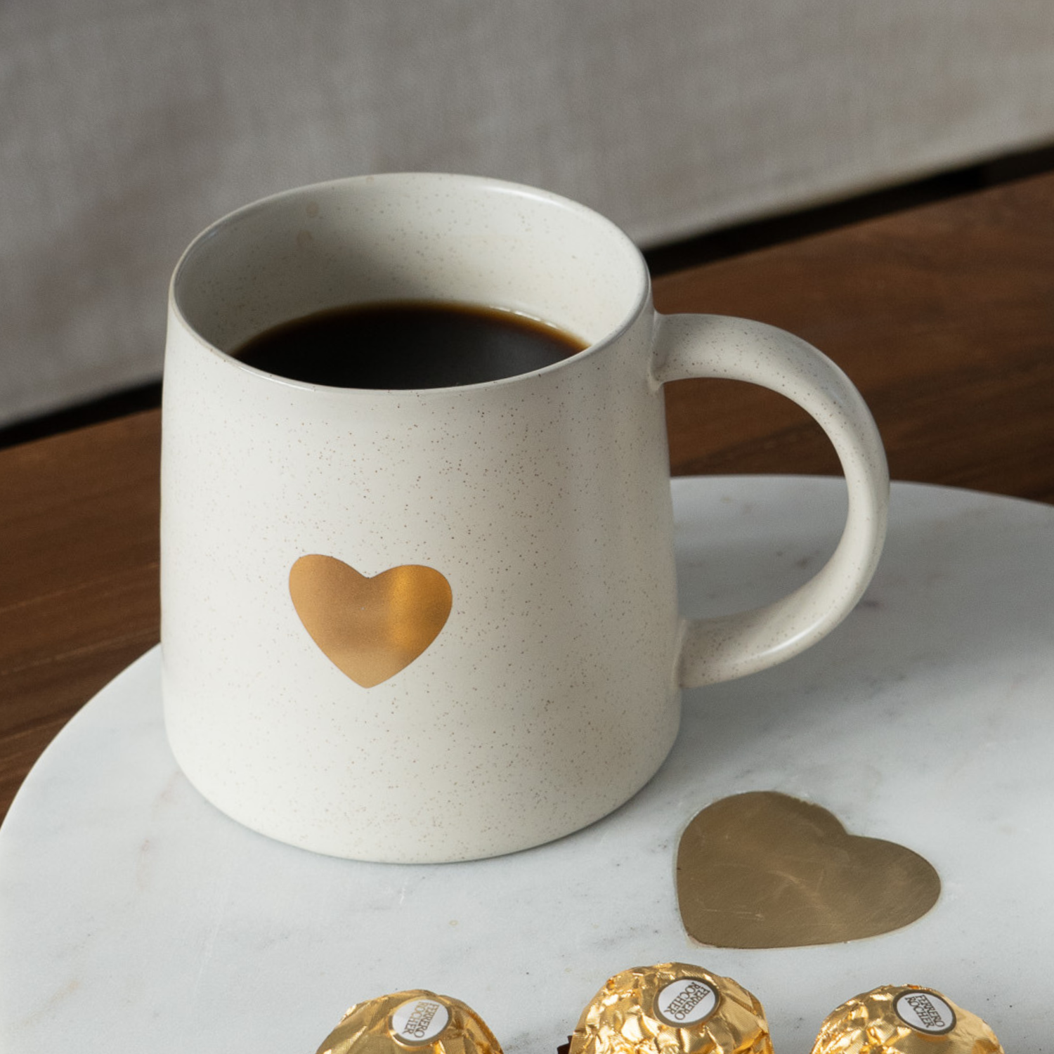 Gold Heart Mug