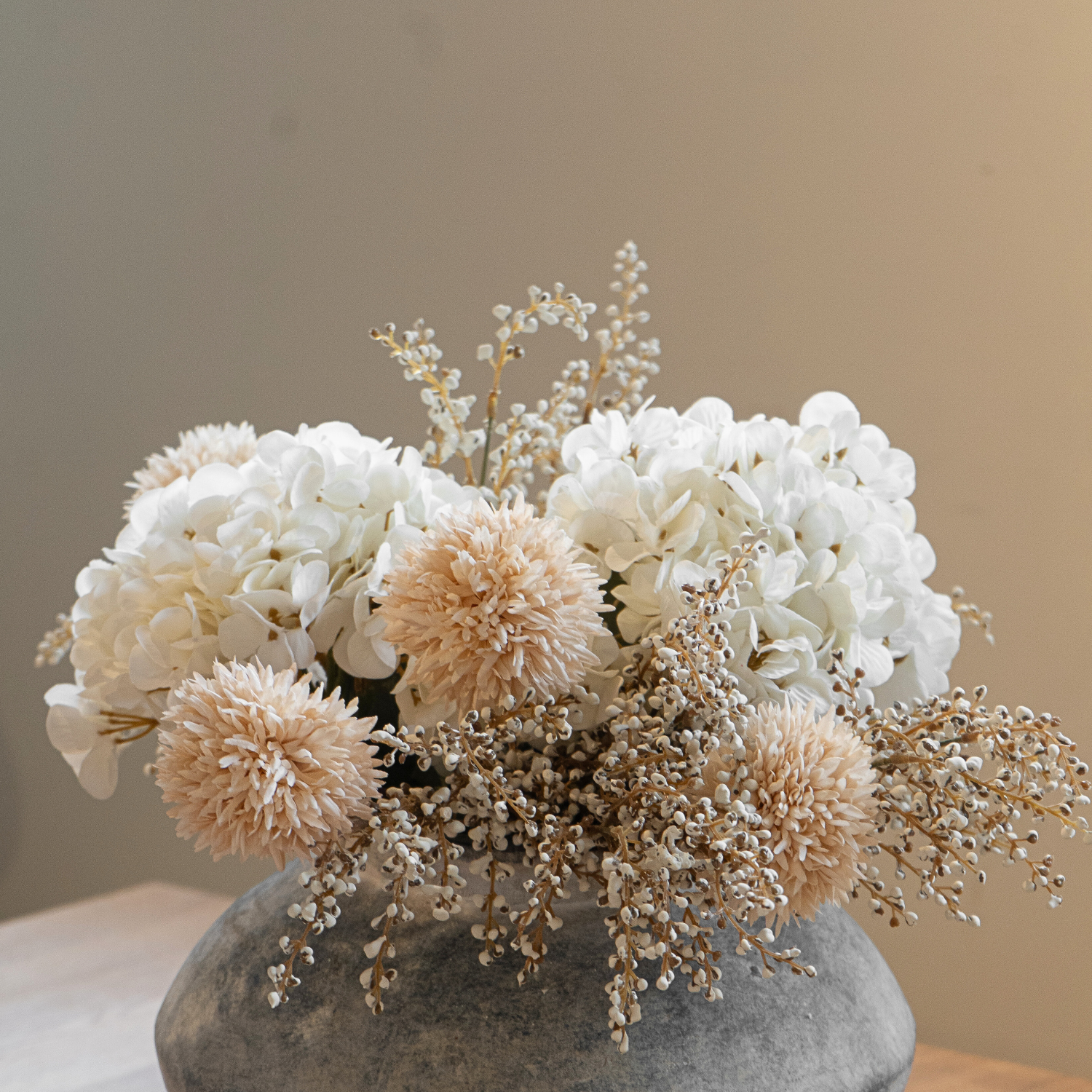 White Hydrangea & Allium Bouquet
