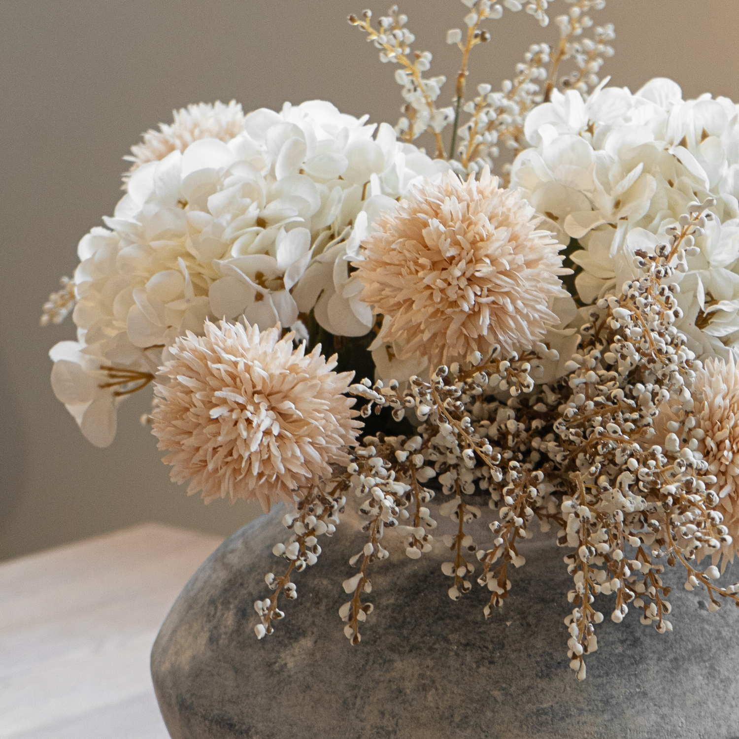 White Hydrangea & Allium Bouquet
