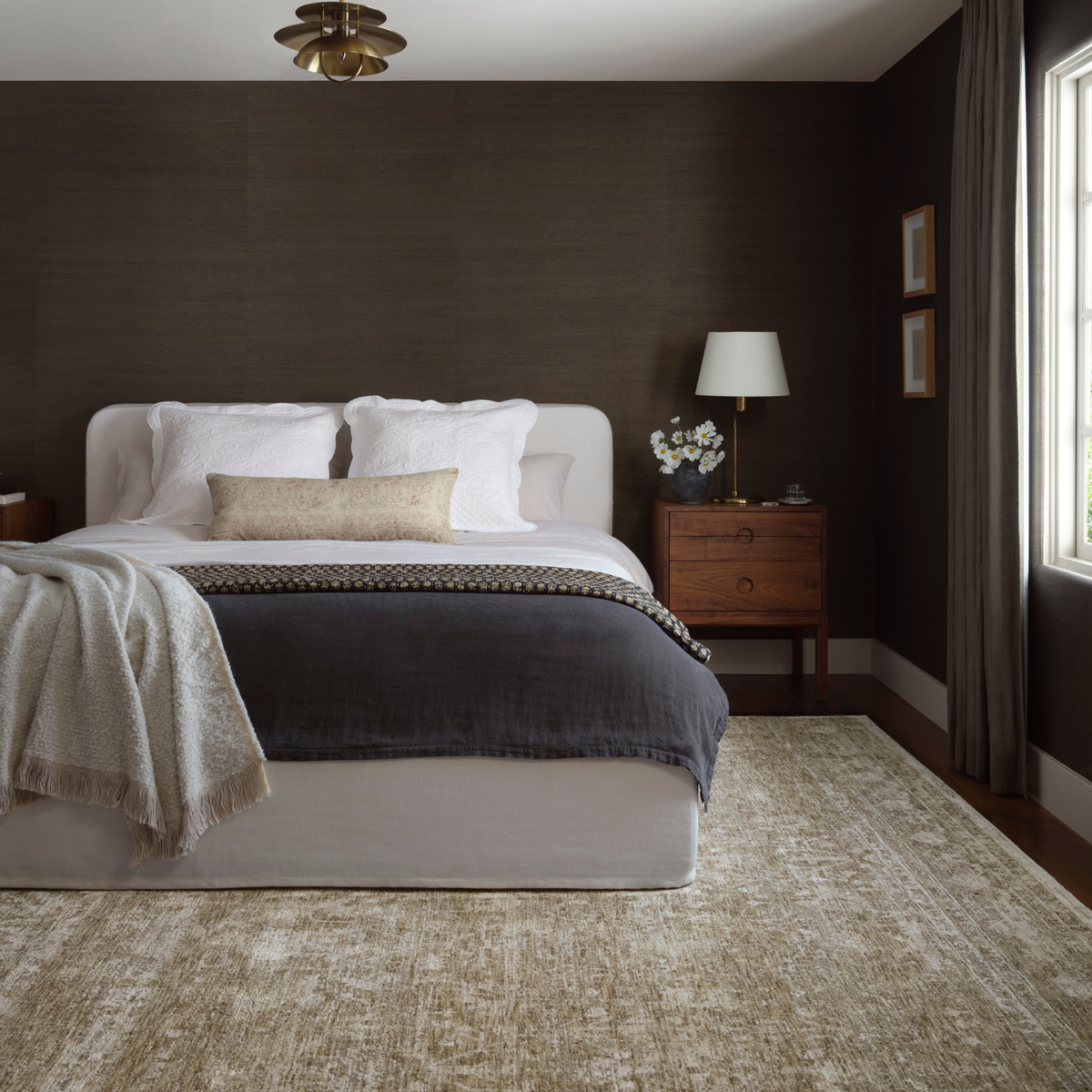 Amber Lewis x Loloi Honora Khaki/ Beige Rug