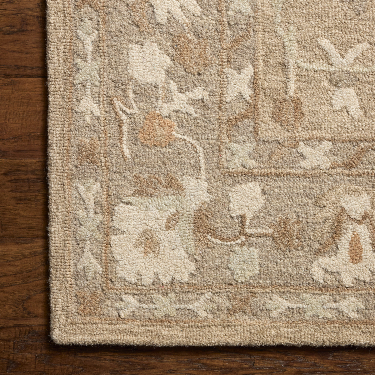 Chris Loves Julia x Loloi Dorothea Khaki/ Dove Wool Rug