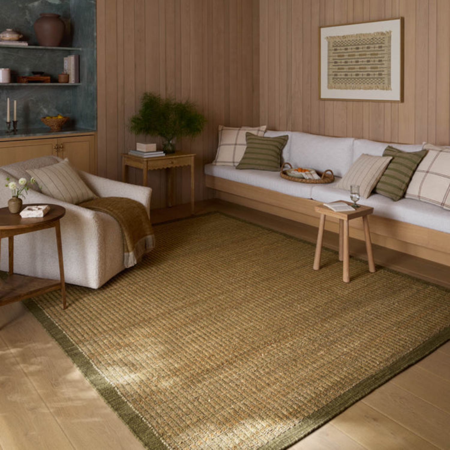 Amber Lewis x Loloi Lilah Natural/Olive Rug