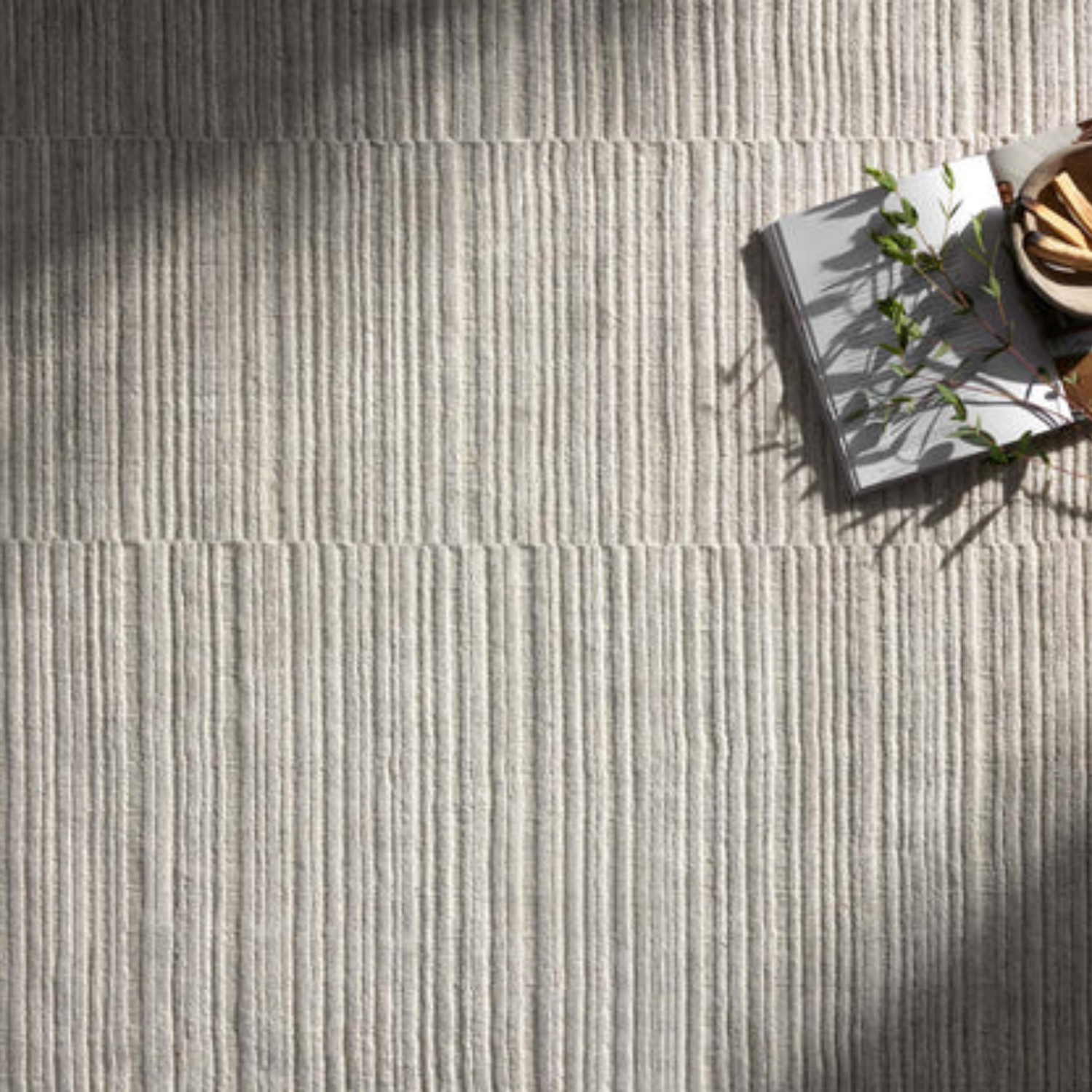 Amber Lewis x Loloi Lou Ivory Viscose/Wool Rug